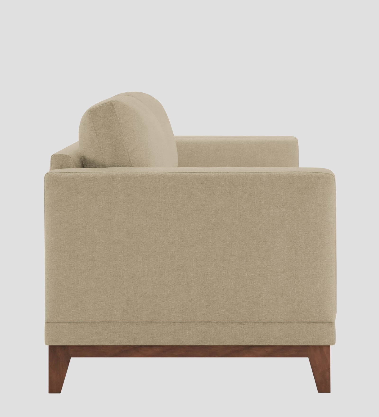 Esha Fabric 1 Seater Sofa In Honey Beige Colour - Febonic Living