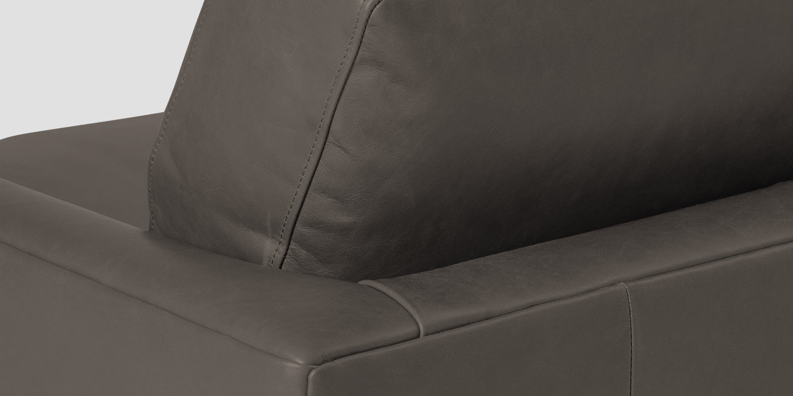 Sterio Leatherette 2 Seater Sofa In Shark Grey Colour - Febonic Living