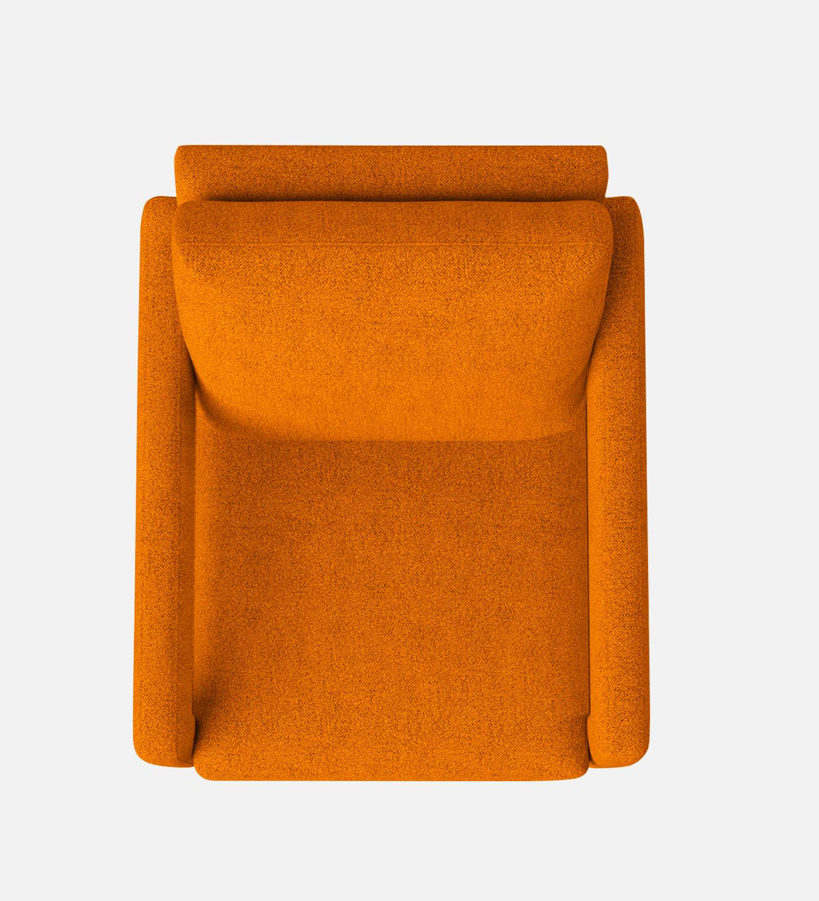 Olsen Fabric Arm Chair In Vivid Orange Colour - Febonic Living