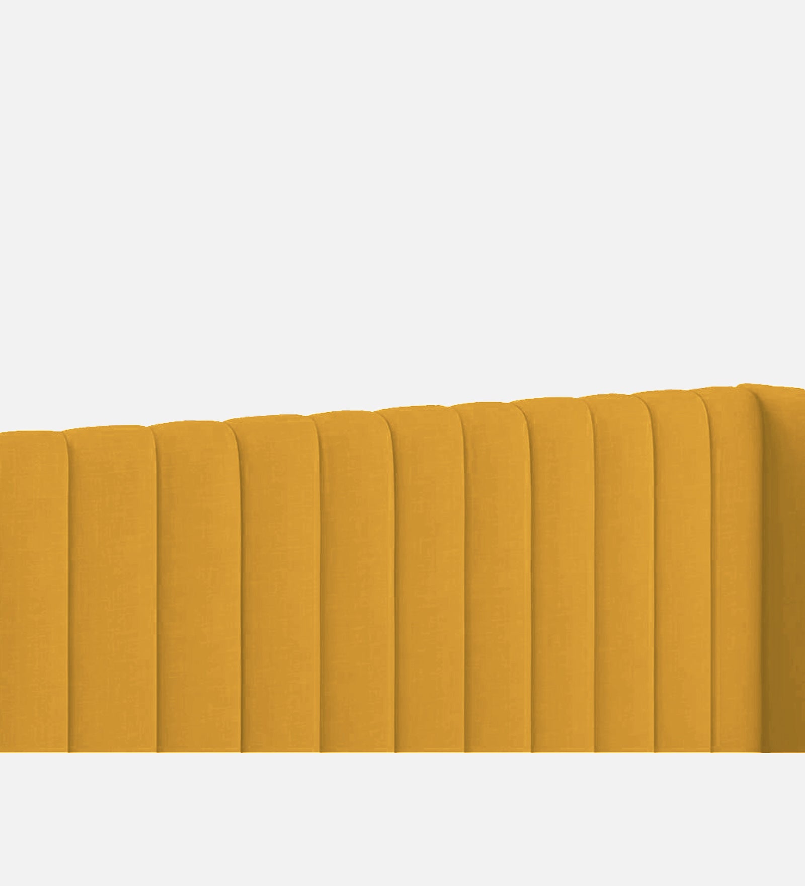 Colina Fabric Upholstered Queen Size Bed In Bold Yellow Colour With Box Storage - Febonic Living