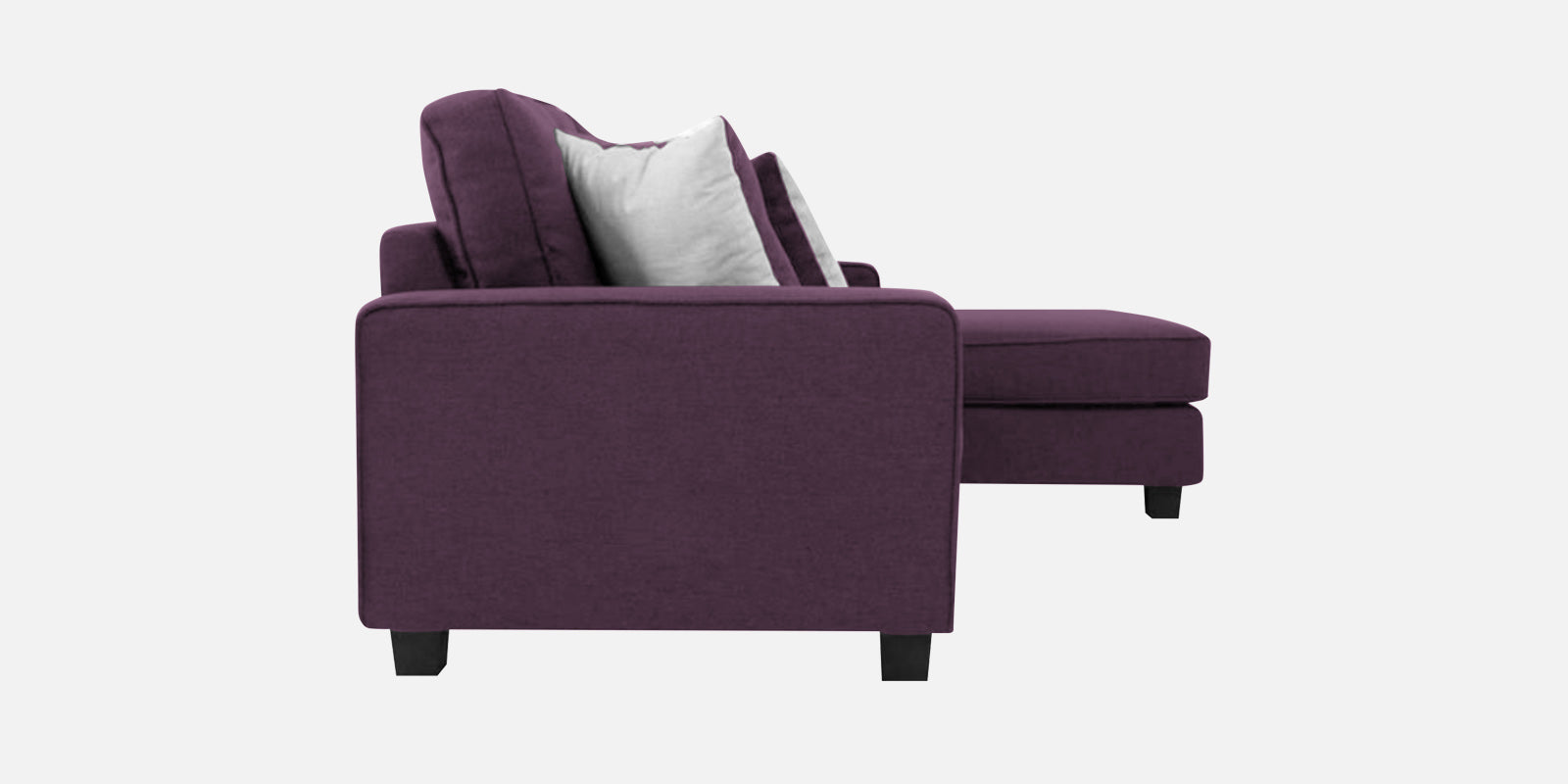 Ladybug Fabric LHS Sectional Sofa (3+Lounger) In Greek Purple Colour - Febonic Living