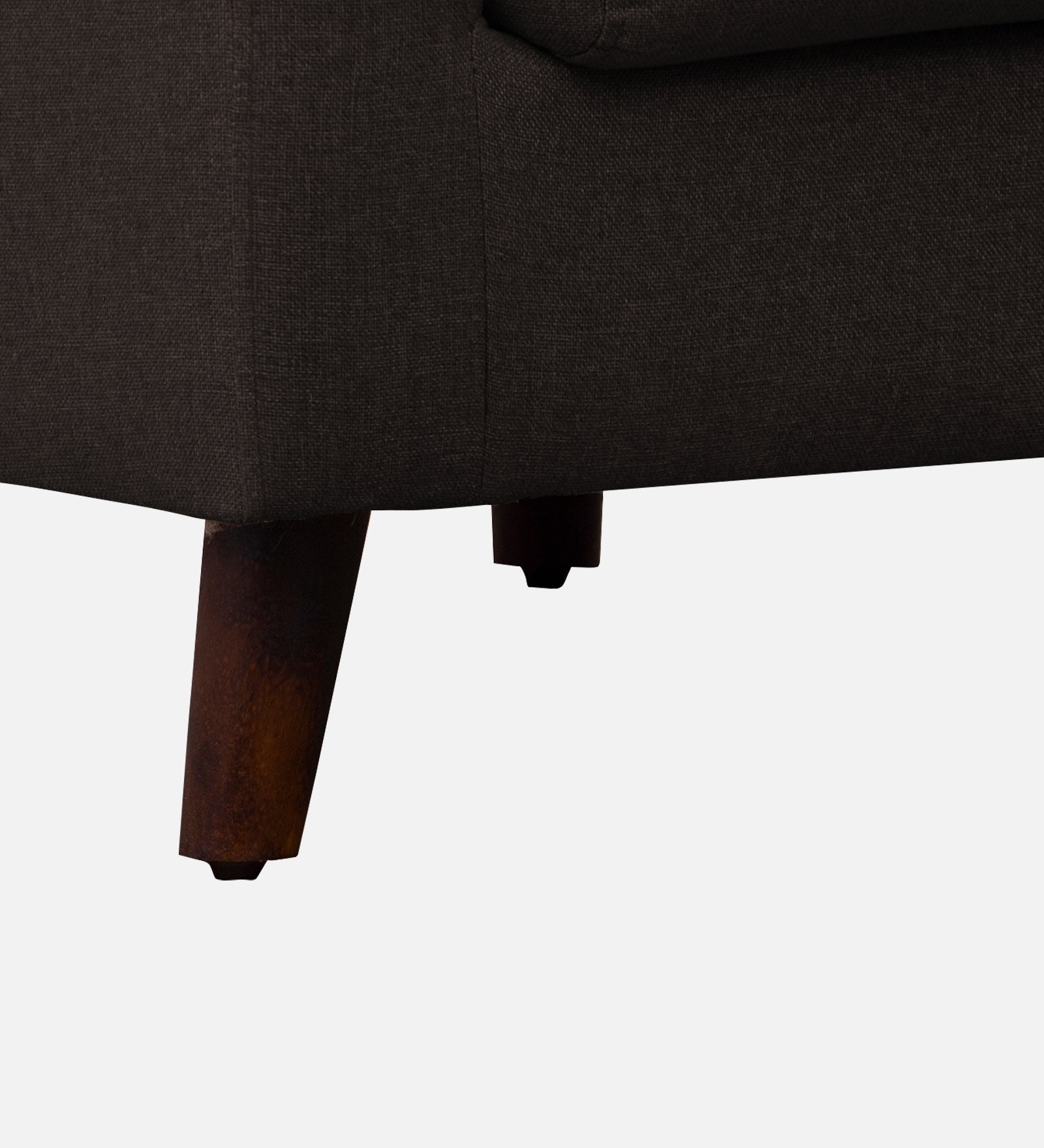 Kevin Fabric 1 Seater Sofa In Coffee Brown Colour - Febonic Living