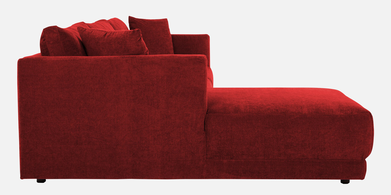 Northern Fabric RHS Sectional Sofa (3+Lounger) In Blood Maroon Colour - Febonic Living
