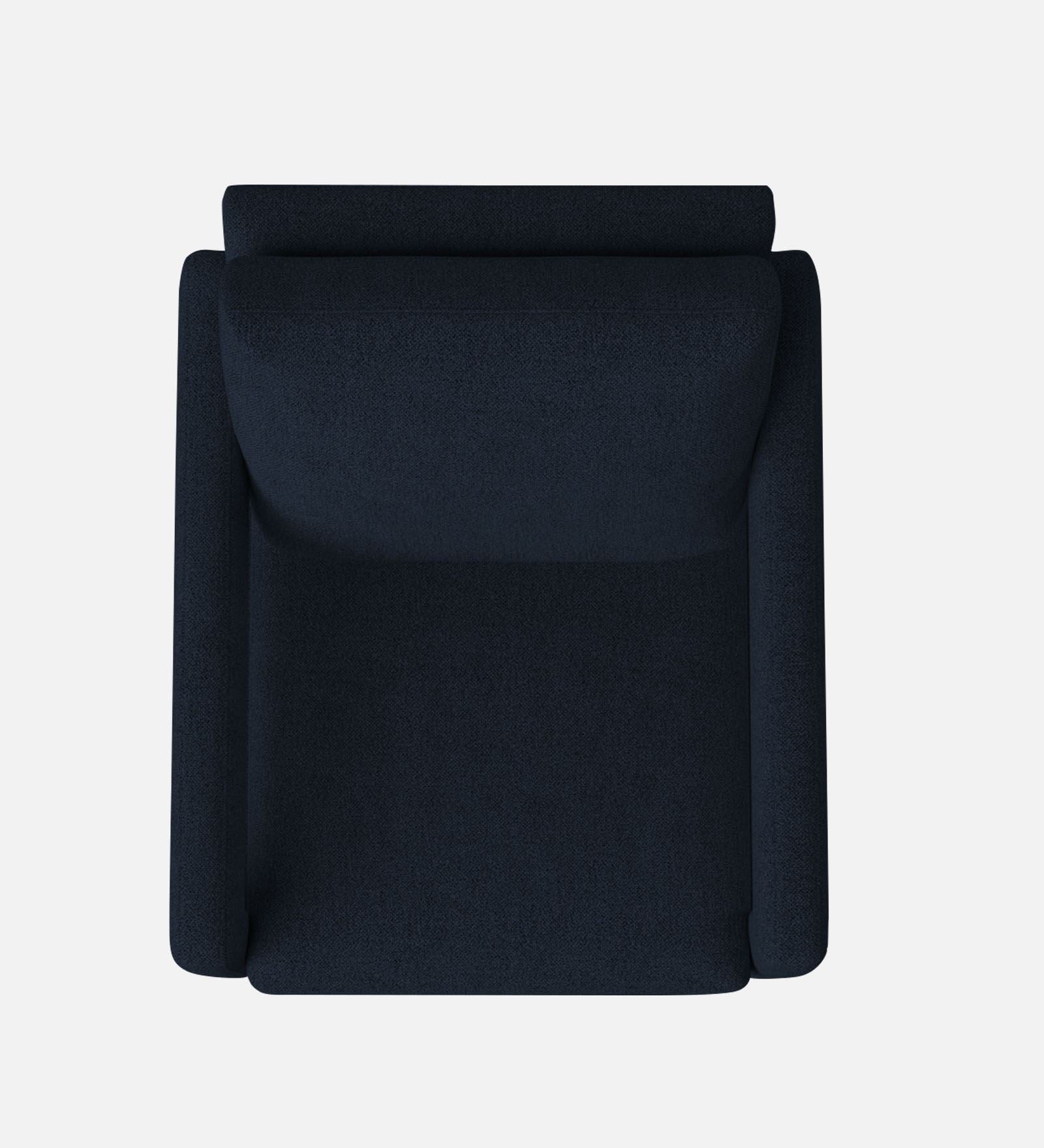 Olsen Fabric Arm Chair In Denim Blue Colour - Febonic Living