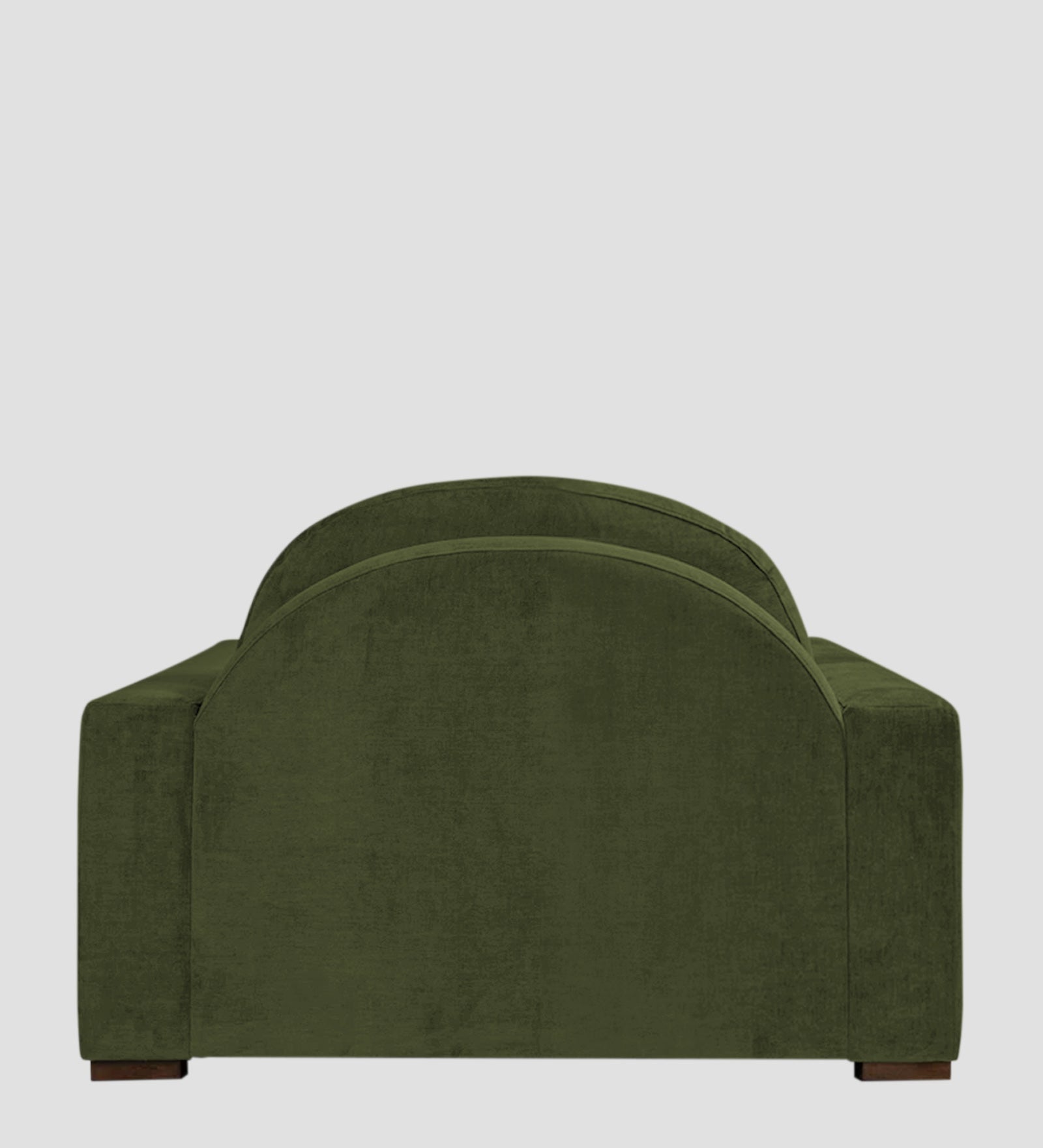 Dara Fabric 1 Seater Sofa In Olive Green Colour - Febonic Living