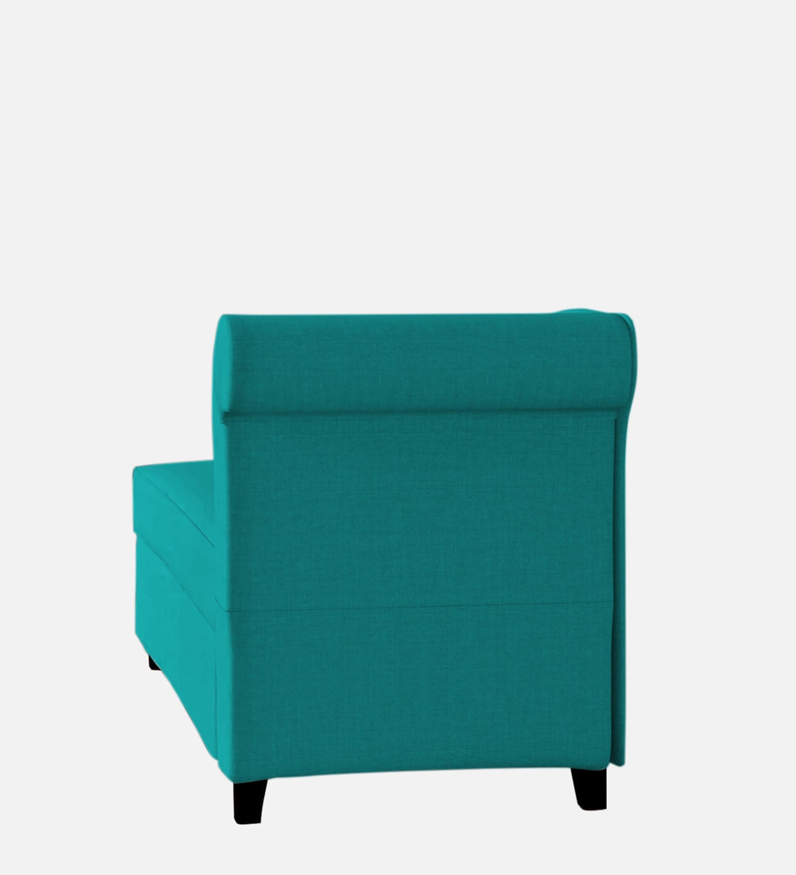 Toppy Fabric LHS Chaise Lounger In Sea Green Colour With Storage - Febonic Living