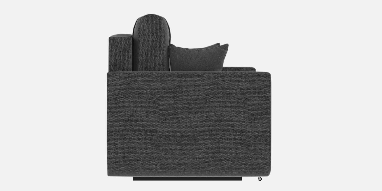 Ines Fabric 3 Seater Pull Out Sofa Cum Bed In Charcoal Grey Colour With Storage - Febonic Living