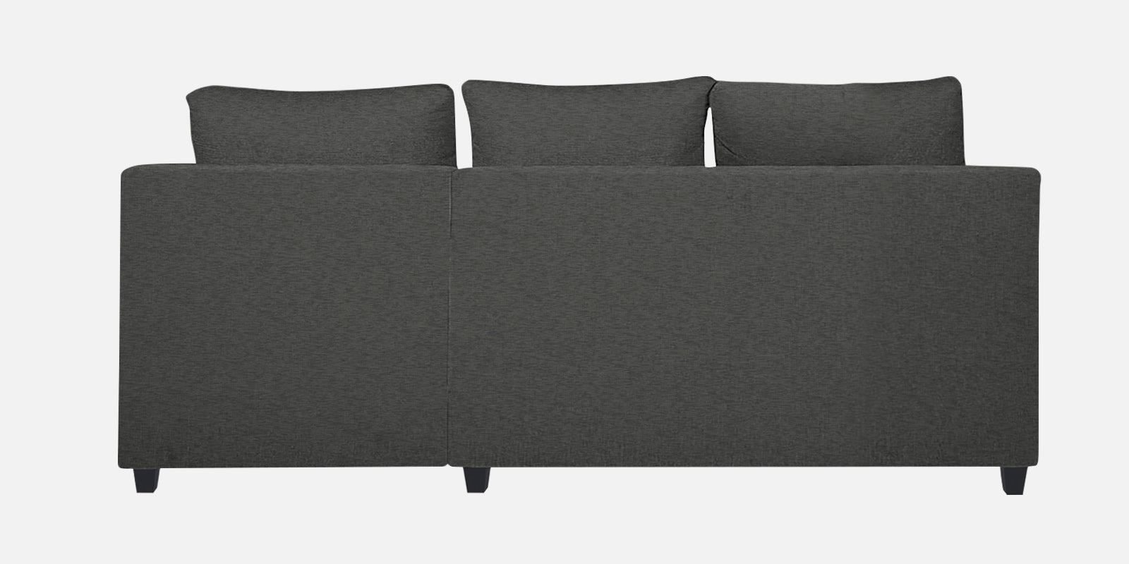 Nebula Fabric LHS Sectional Sofa (2+Lounger) In Charcoal Grey Colour - Febonic Living