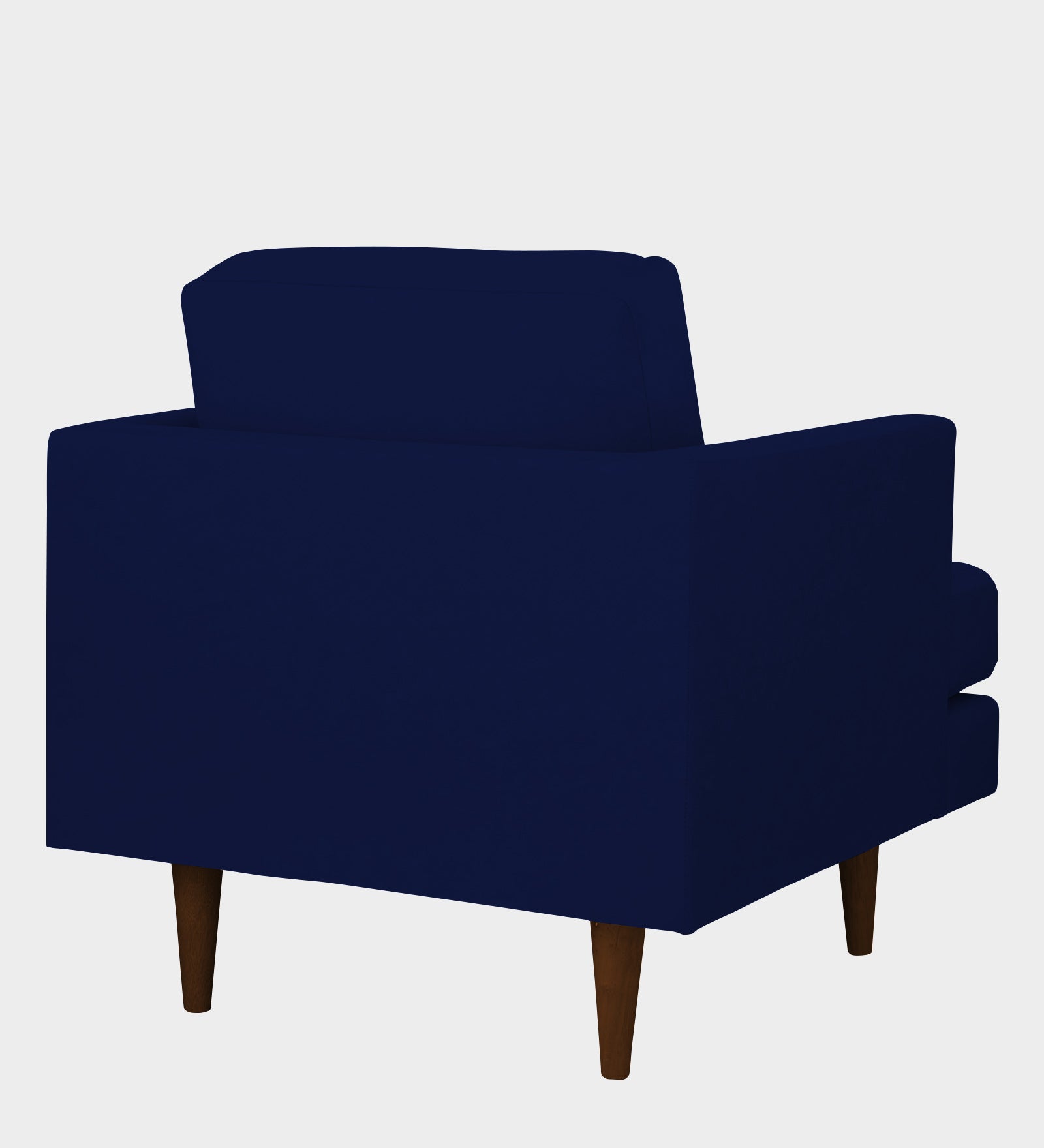 Motra Velvet 1 Seater Sofa in Dark Blue Colour