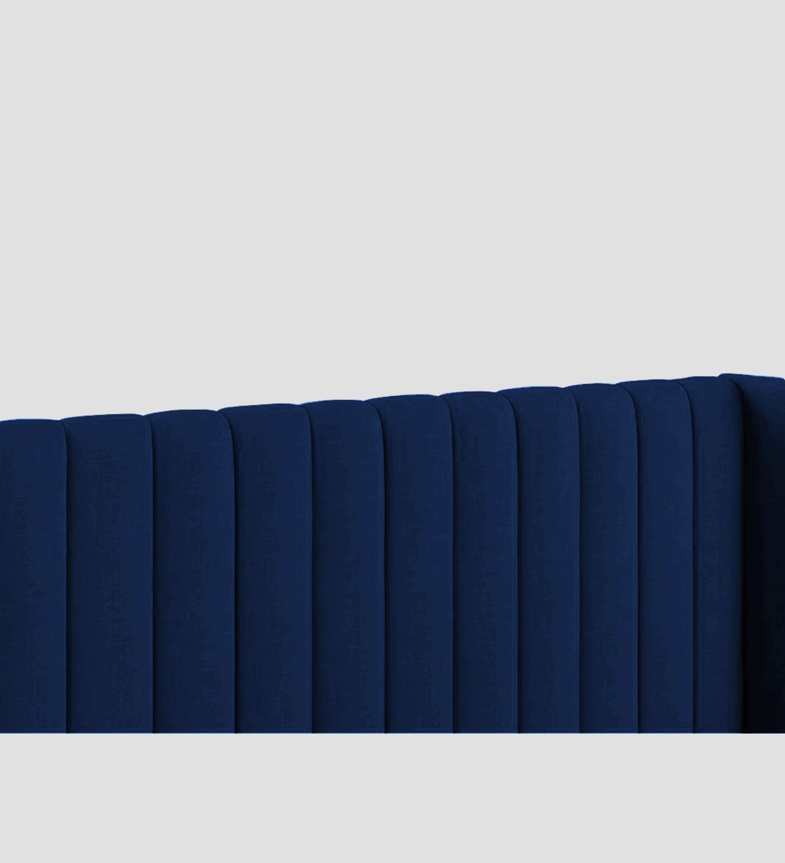 Colina Fabric Queen Size Bed In Royal Blue Colour With Box Storage - Febonic Living
