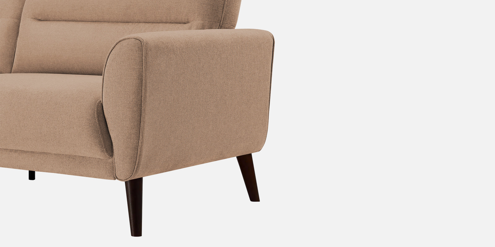 Castro Fabric 2 Seater Sofa In Cosmic Beige Colour - Febonic Living