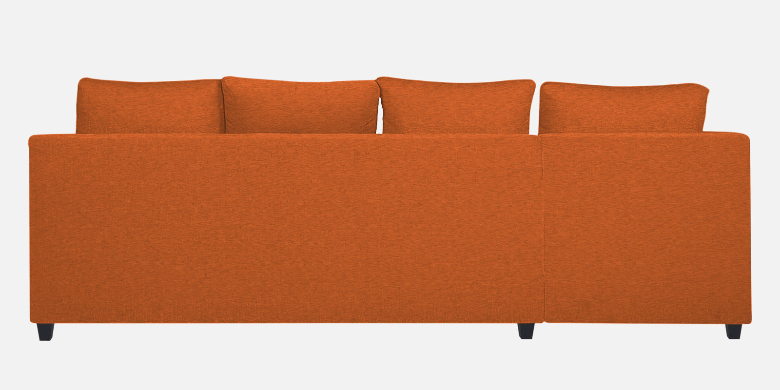 Nebula Fabric RHS Sectional Sofa (3+Lounger) In Vivid Orange Colour - Febonic Living