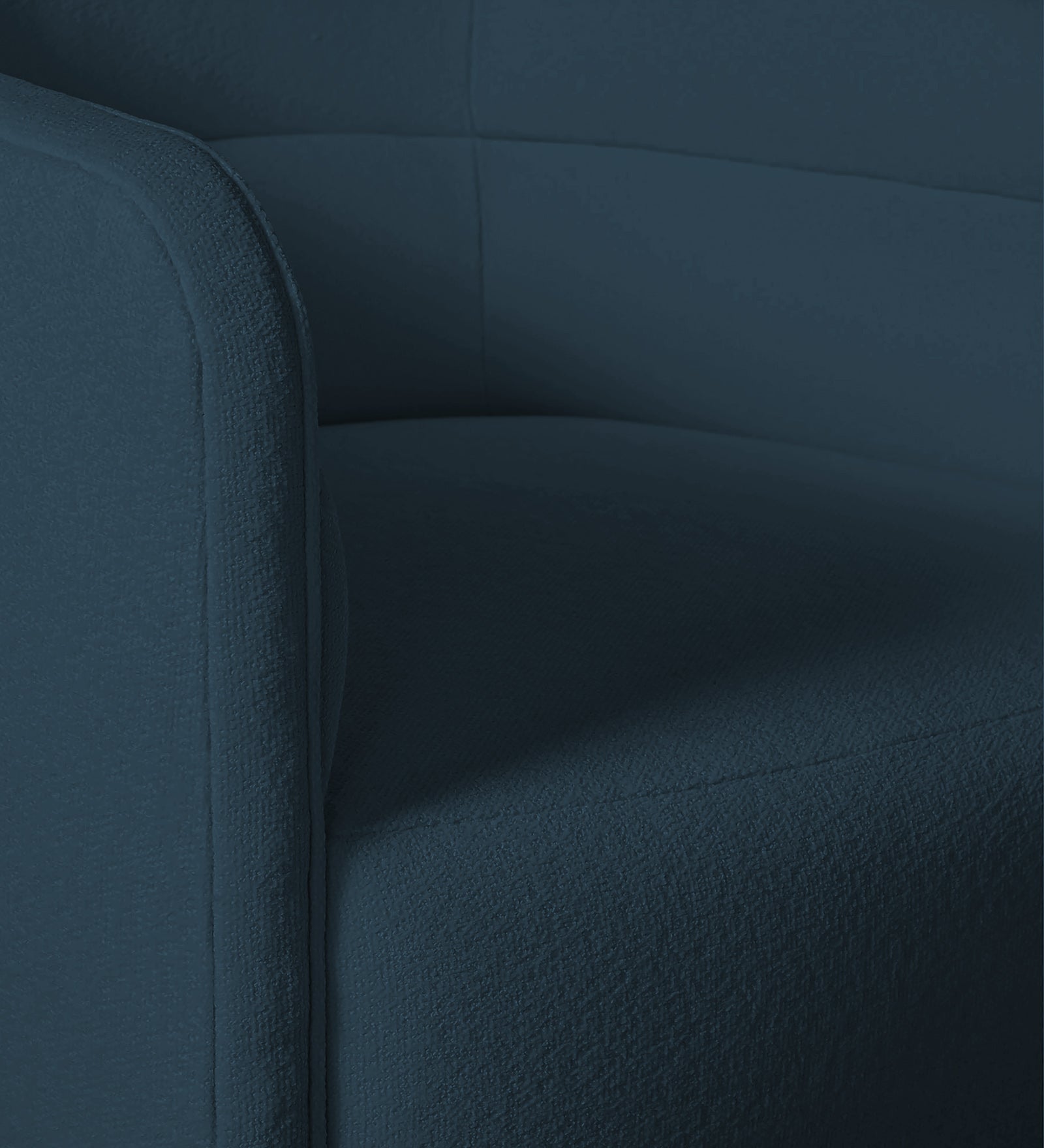 Ria Fabric Swivel Chair in Cool Blue Colour