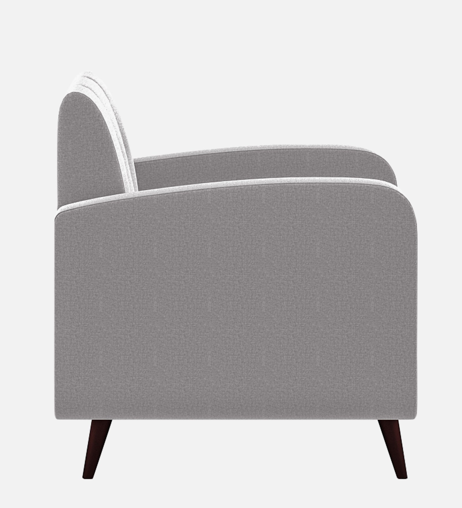 Wiki Velvet 1 Seater Sofa In Concrete Grey Colour - Febonic Living