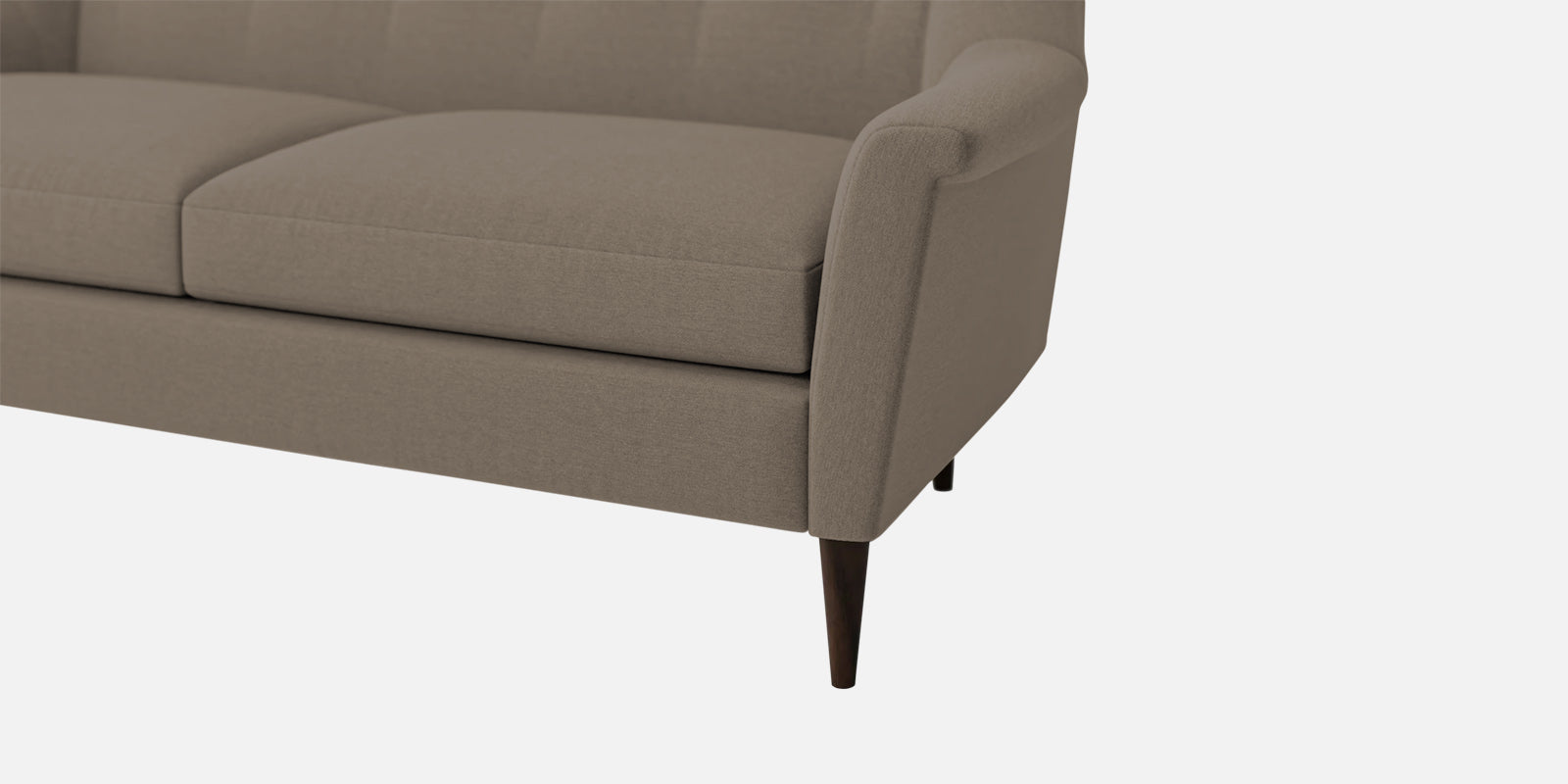 Homer Fabric 3 Seater Sofa In Hazel Beige Colour - Febonic Living