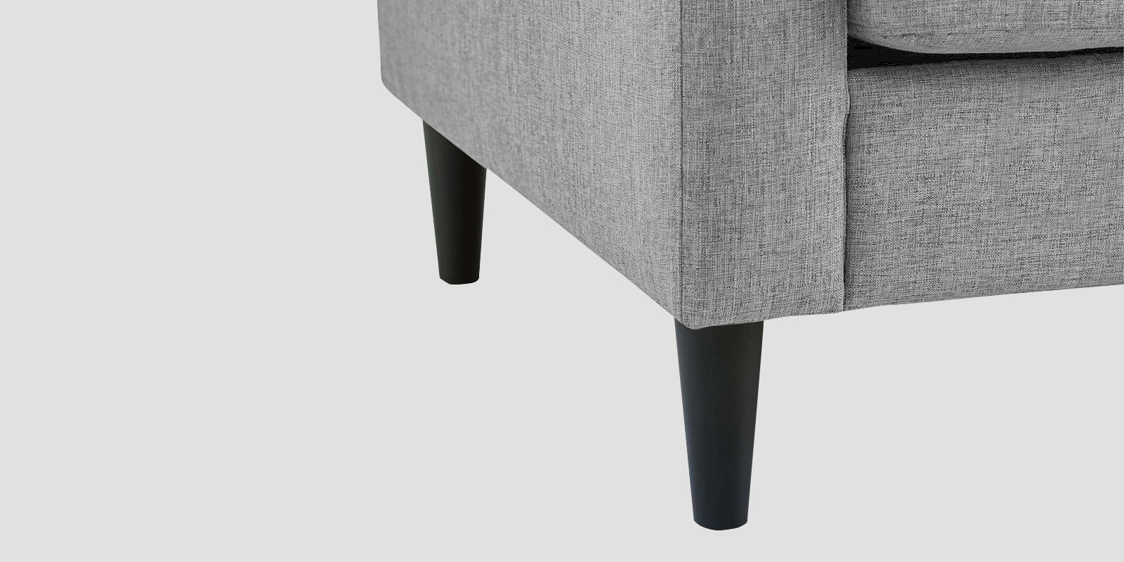 Romie Fabric LHS Sectional Sofa (2+Lounger) In Lit Grey Colour - Febonic Living