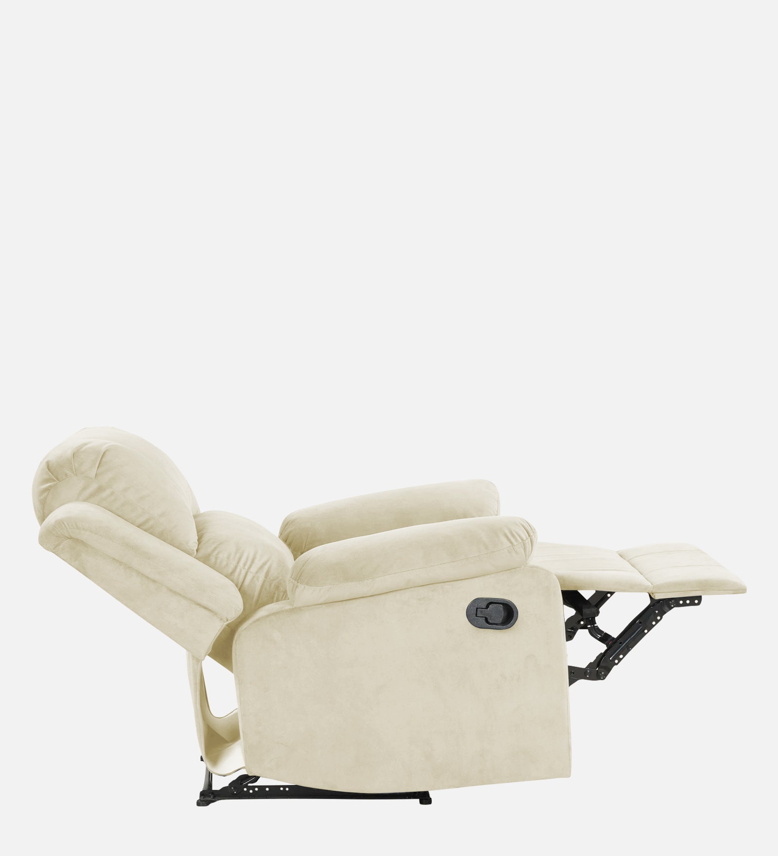 Lexi Fabric 1 Seater Motorized Recliner In warm white Colour - Febonic Living