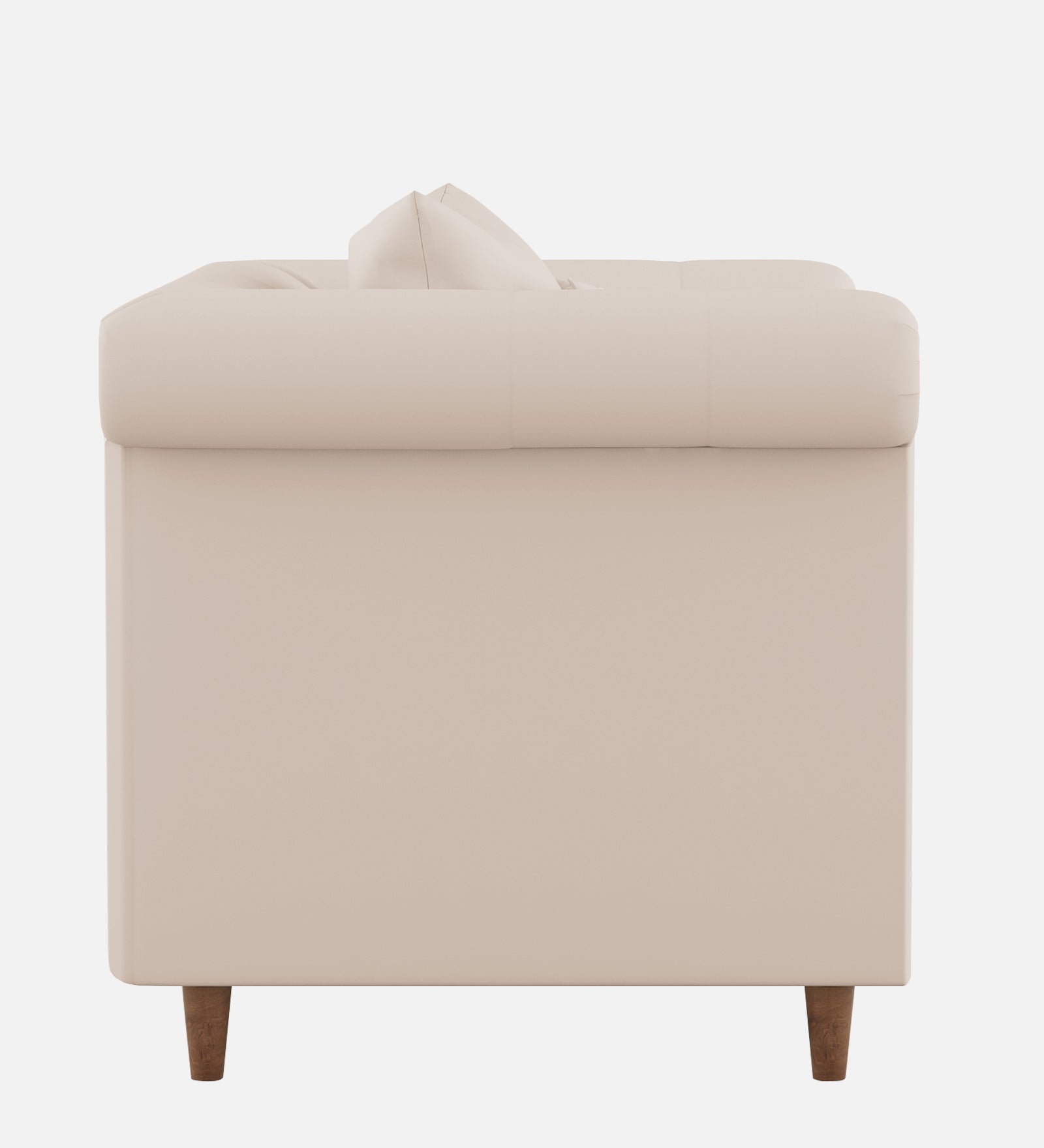 Rubi Velvet 1 Seater Sofa In Camel Beige Colour - Febonic Living