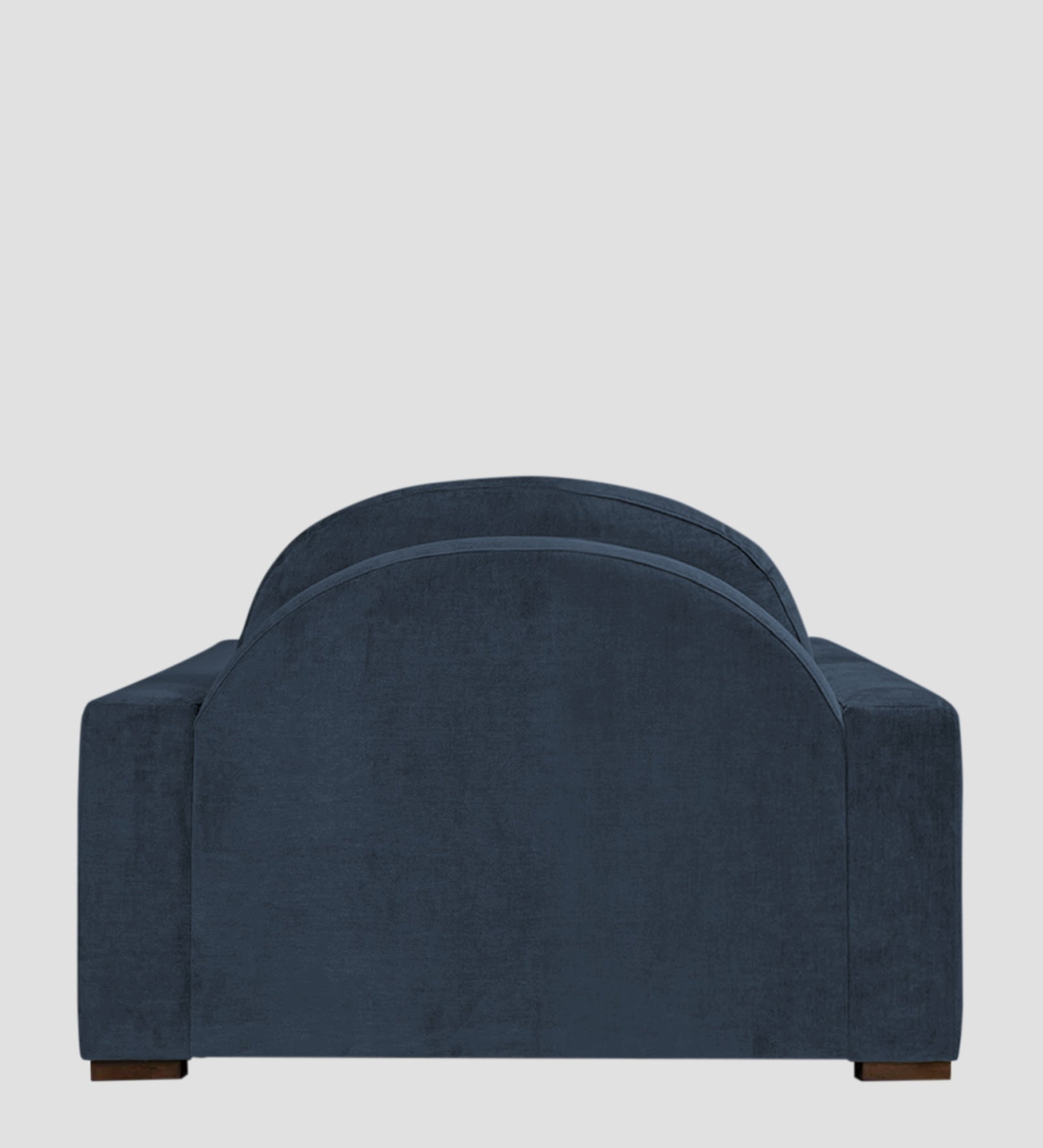 Dara Fabric 1 Seater Sofa In Denim Blue Colour - Febonic Living
