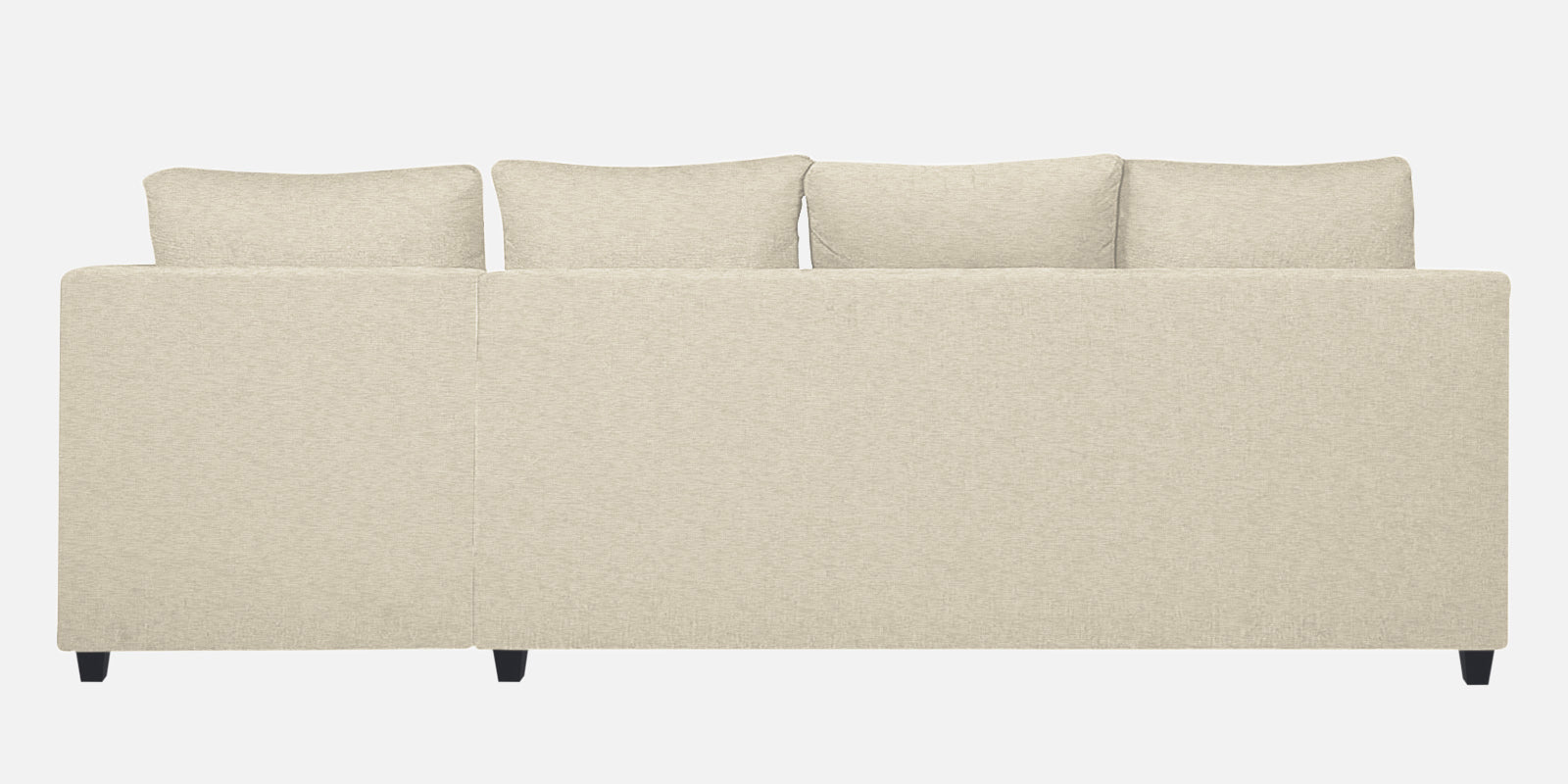 Nebula Fabric LHS Sectional Sofa (3+Lounger) In Ivory Cream Colour - Febonic Living
