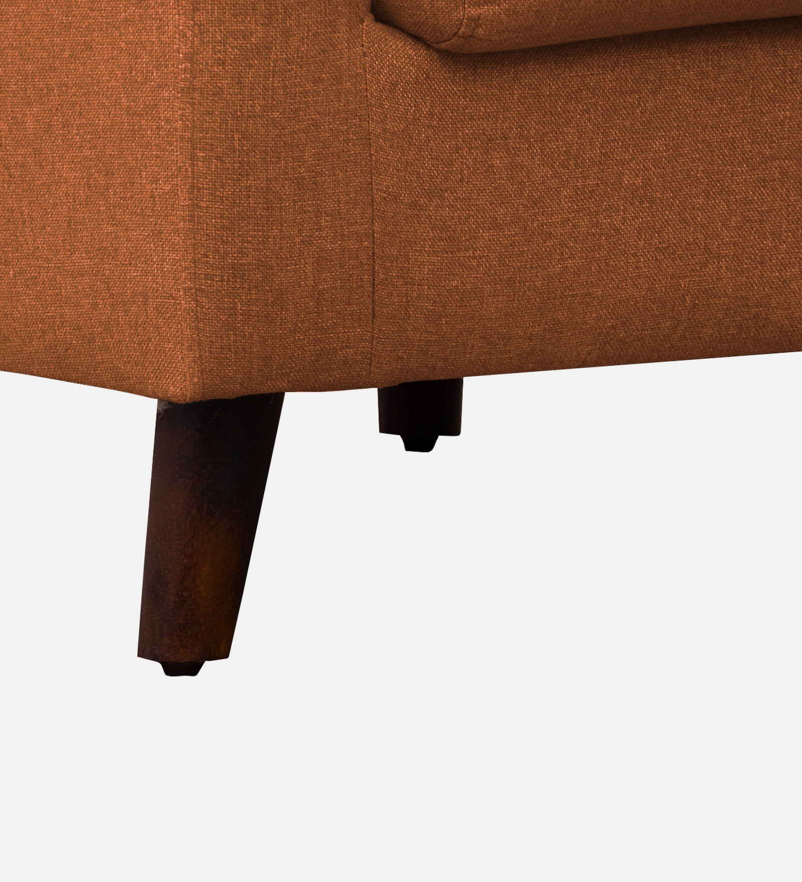 Kevin Fabric 1 Seater Sofa In Vivid Orange Colour - Febonic Living