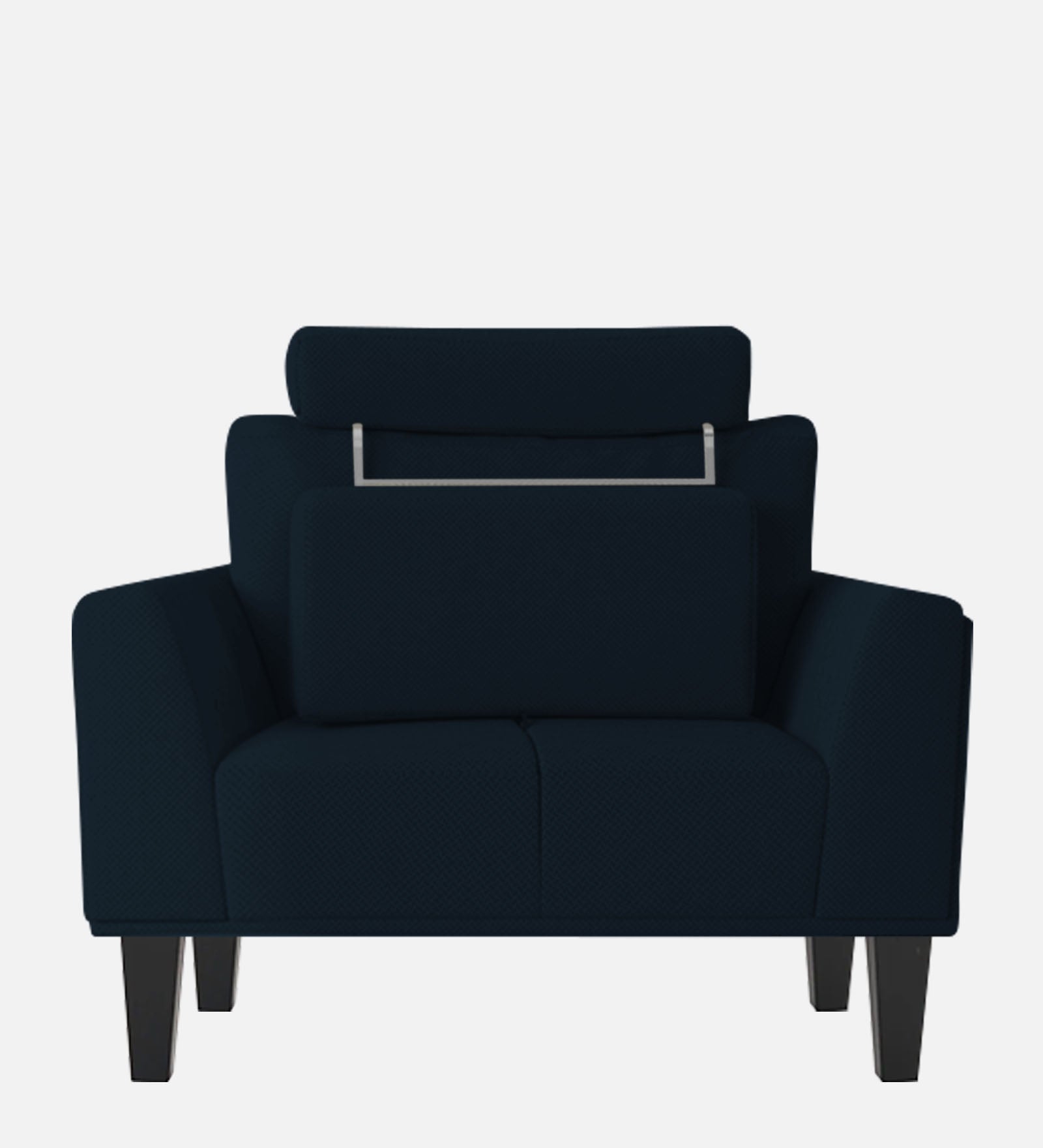 Como Fabric 1 Seater Sofa In Denim Blue Colour - Febonic Living