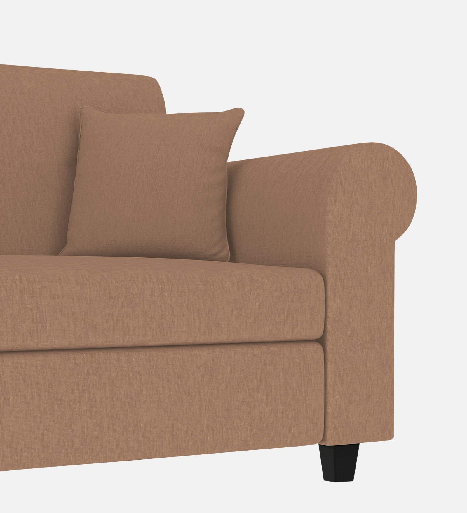 Derado Fabric 1 Seater Sofa In Cosmic Beige Colour - Febonic Living
