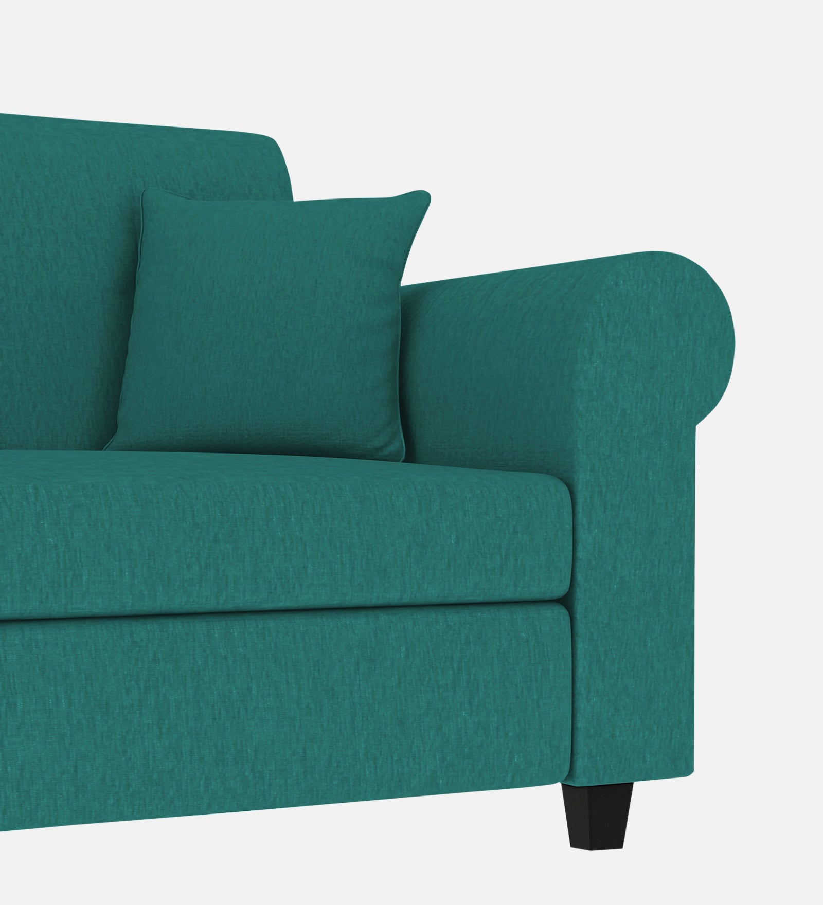 Derado Fabric 1 Seater Sofa In Sea Green Colour - Febonic Living
