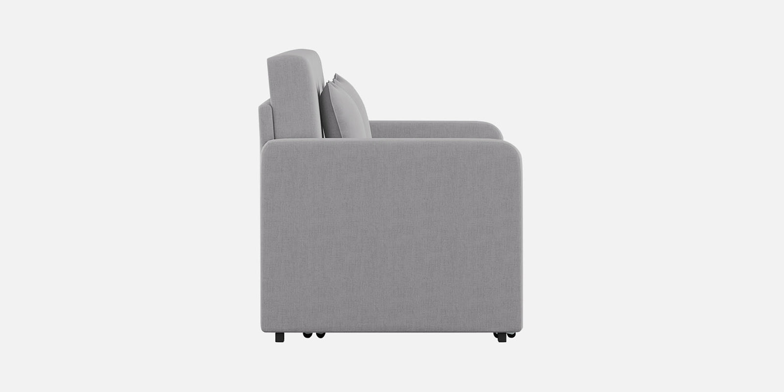 Calra Fabric 3 Seater Pull Out Sofa Cum Bed In Lit Grey Colour With Storage - Febonic Living