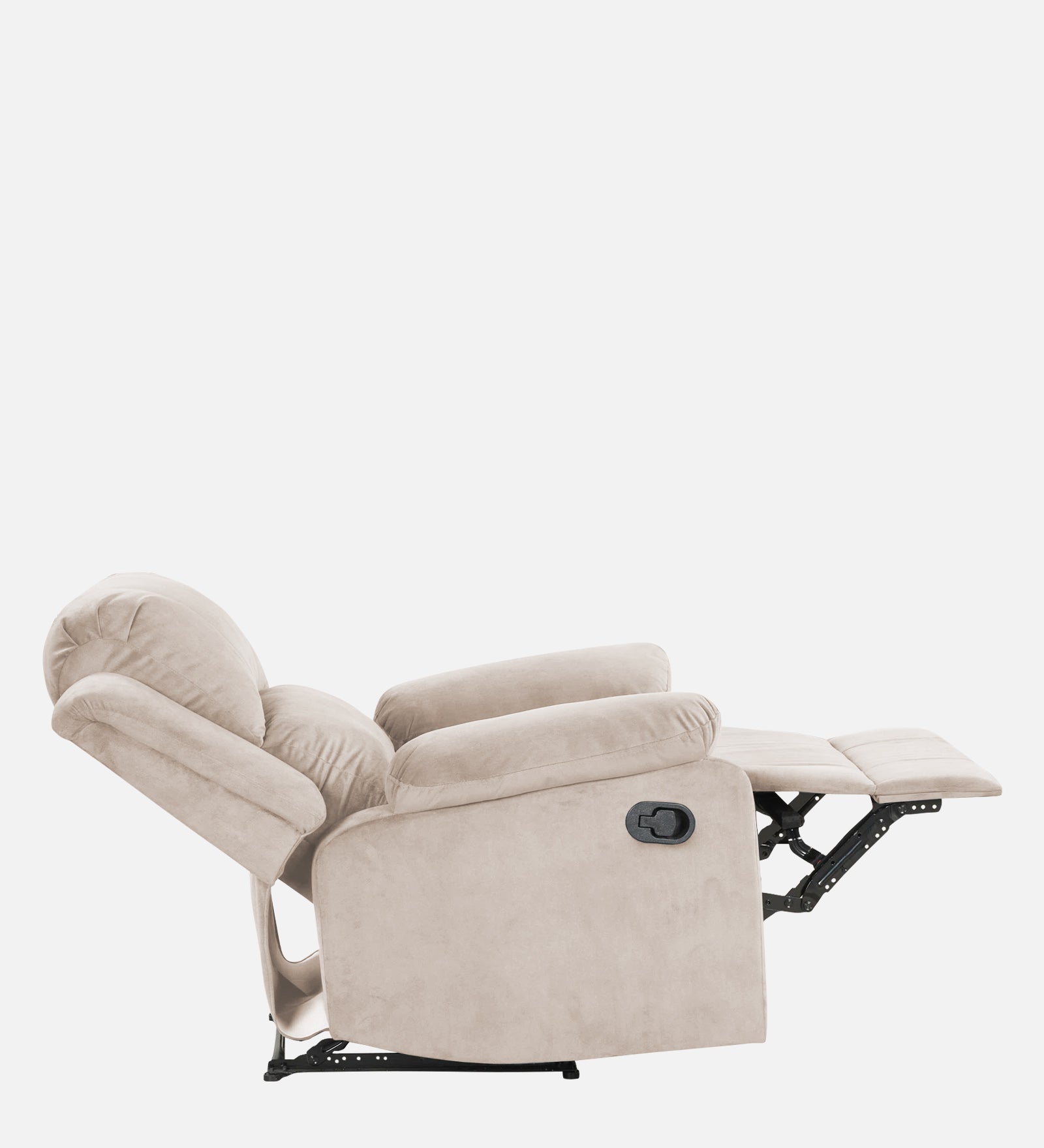 Lexi Fabric 1 Seater Motorized Recliner In Camel Beige Colour - Febonic Living