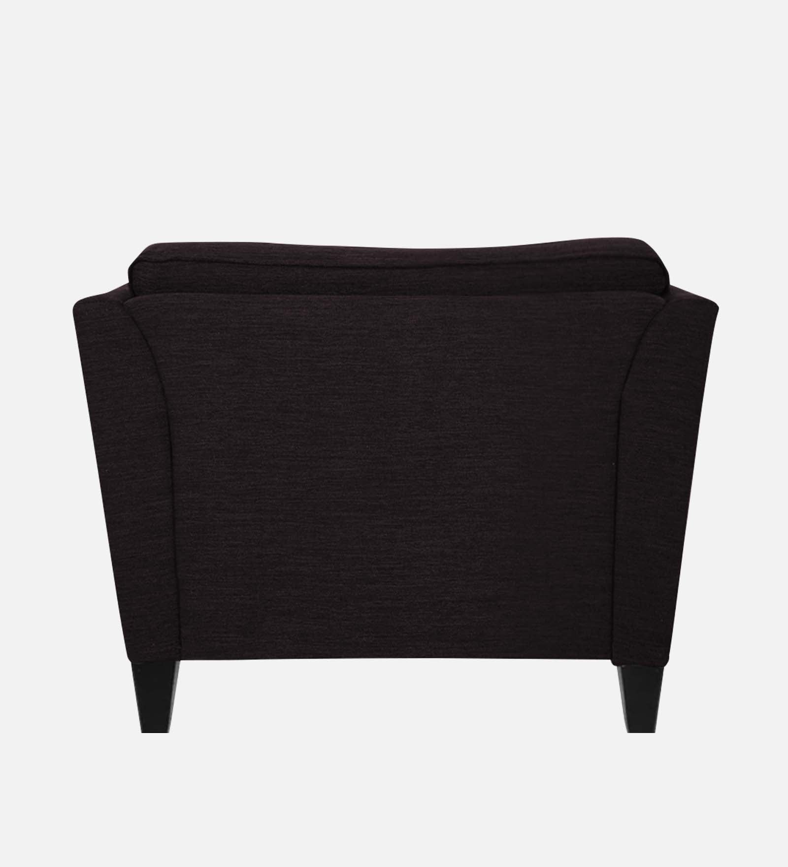 Nigar Fabric 1 Seater Sofa in Cara Brown Colour