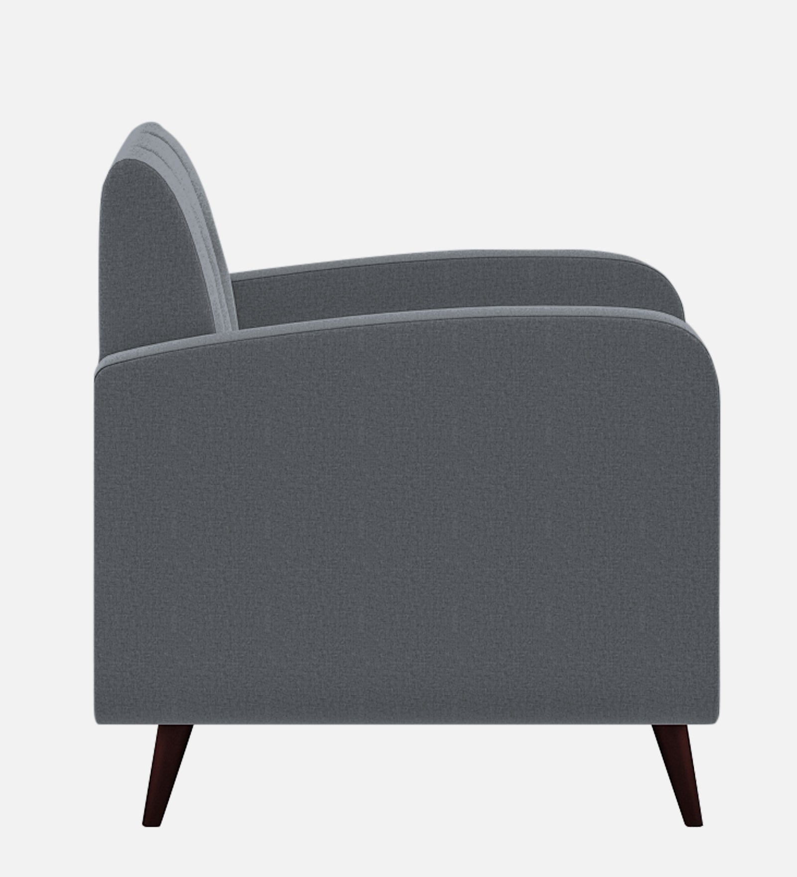 Wiki Velvet 1 Seater Sofa In Pubble Grey Colour - Febonic Living