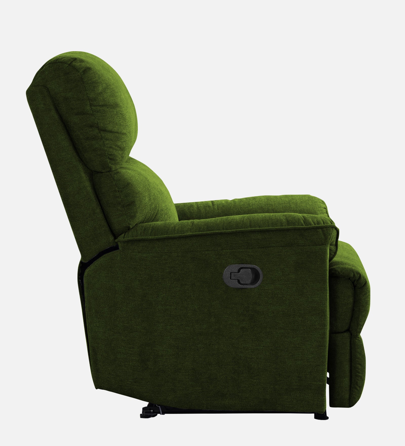 Abby Fabric 1 Seater Manual Recliner In Olive Green Colour - Febonic Living