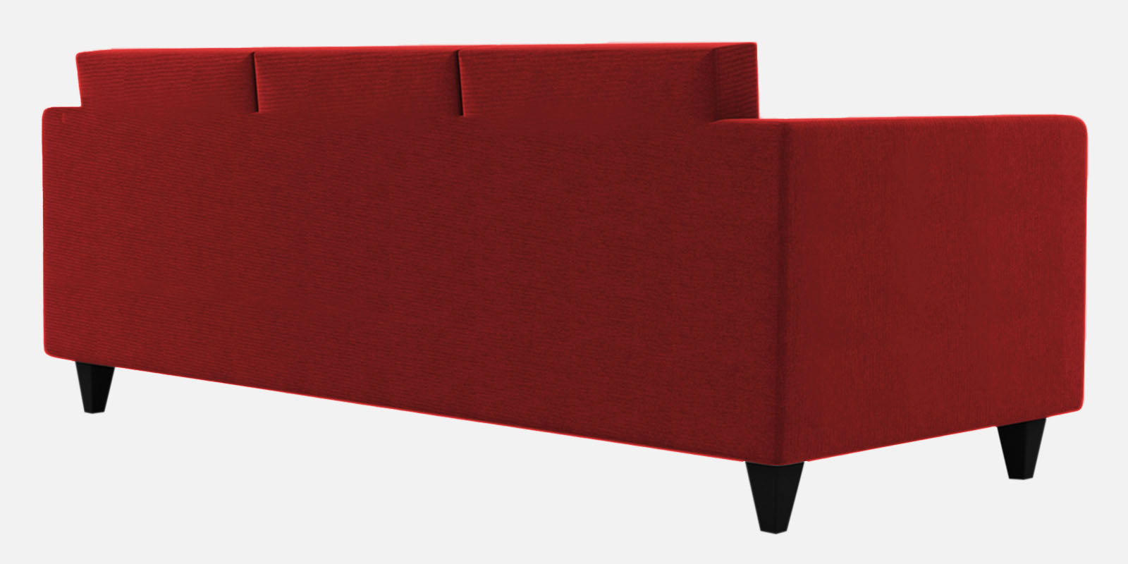 Nipul Fabric 3 Seater Sofa In Blood Maroon Colour - Febonic Living