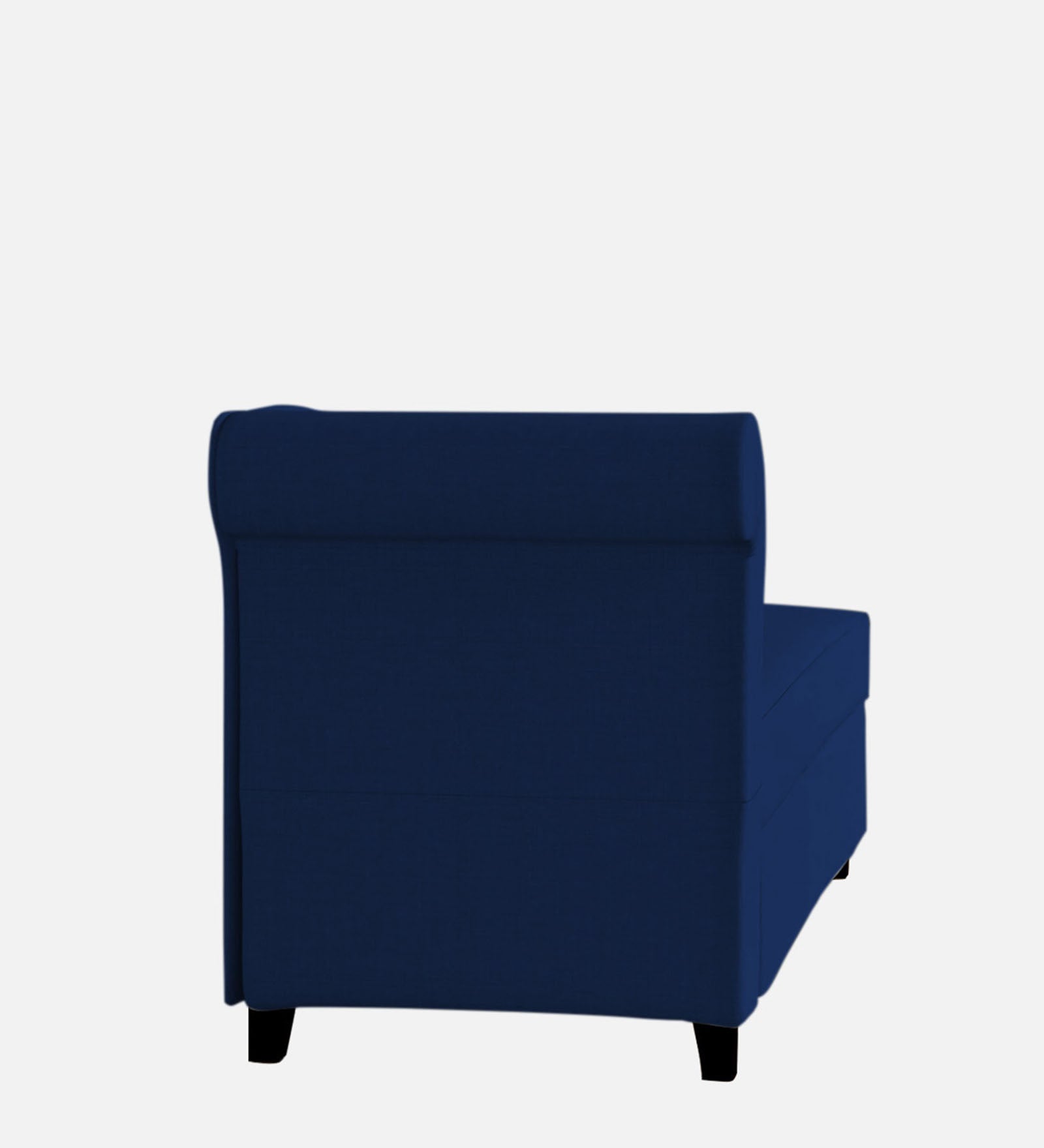 Toppy Fabric RHS Chaise Lounger In Royal Blue Colour With Storage - Febonic Living