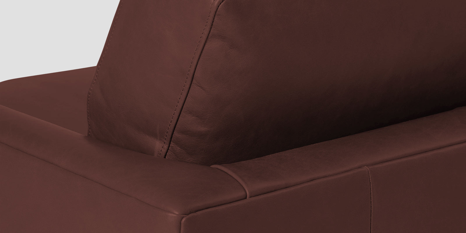 Sterio Leatherette 2 Seater Sofa In Wine Brown Colour - Febonic Living