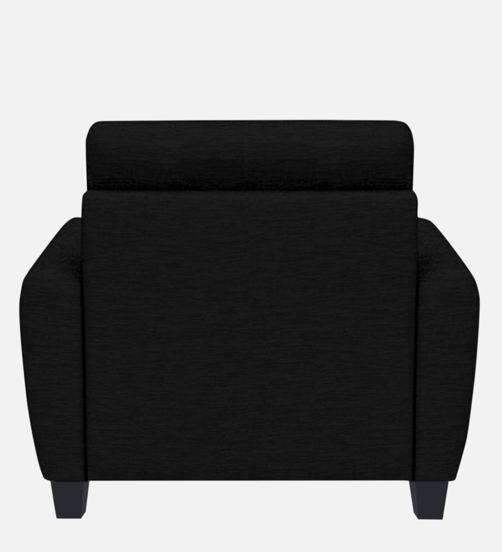 Bakadi Fabric 1 Seater Sofa In Zed black Colour - Febonic Living