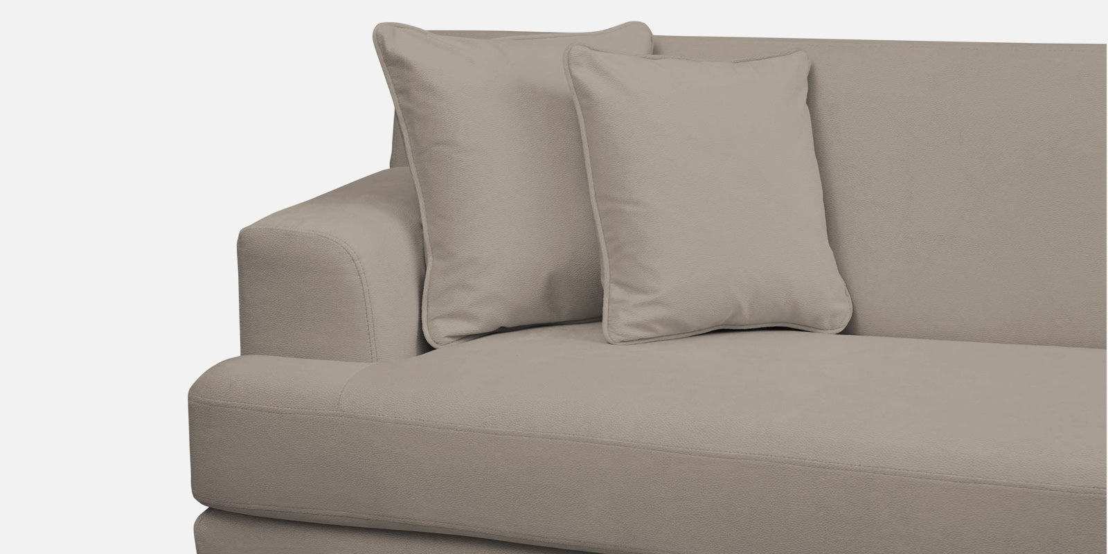 Woody Fabric 2 Seater Sofa In Oat Beige Colour - Febonic Living
