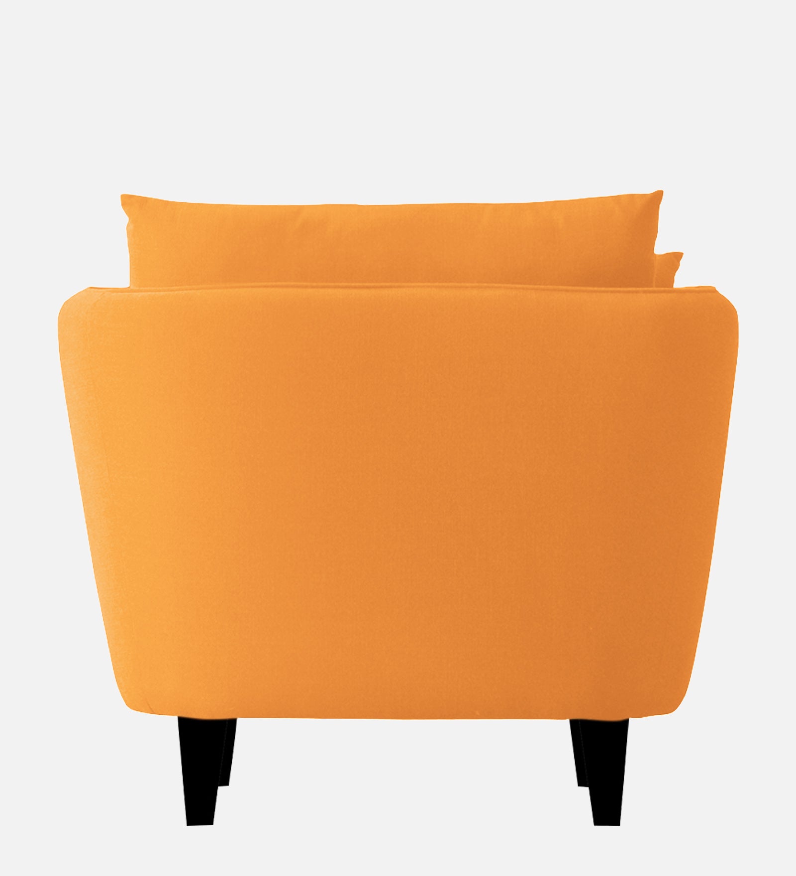 Norway Velvet 1 Seater Sofa In Tangerine Orange Colour - Febonic Living