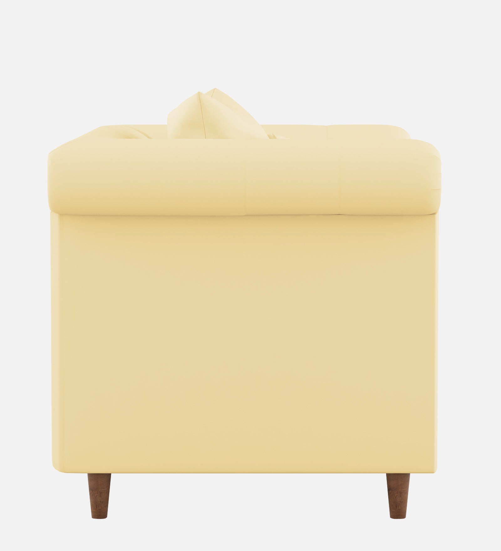 Rubi Velvet 1 Seater Sofa In Sandy Beige Colour - Febonic Living