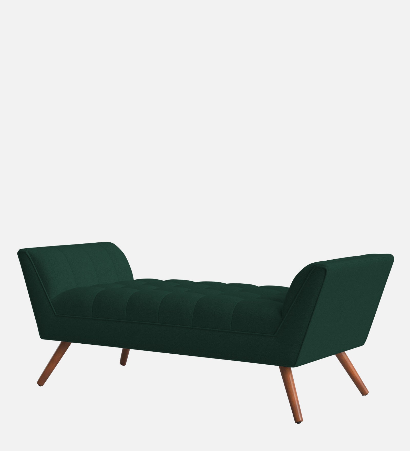 Cartes Velvet Bench In Forest Green Colour - Febonic Living