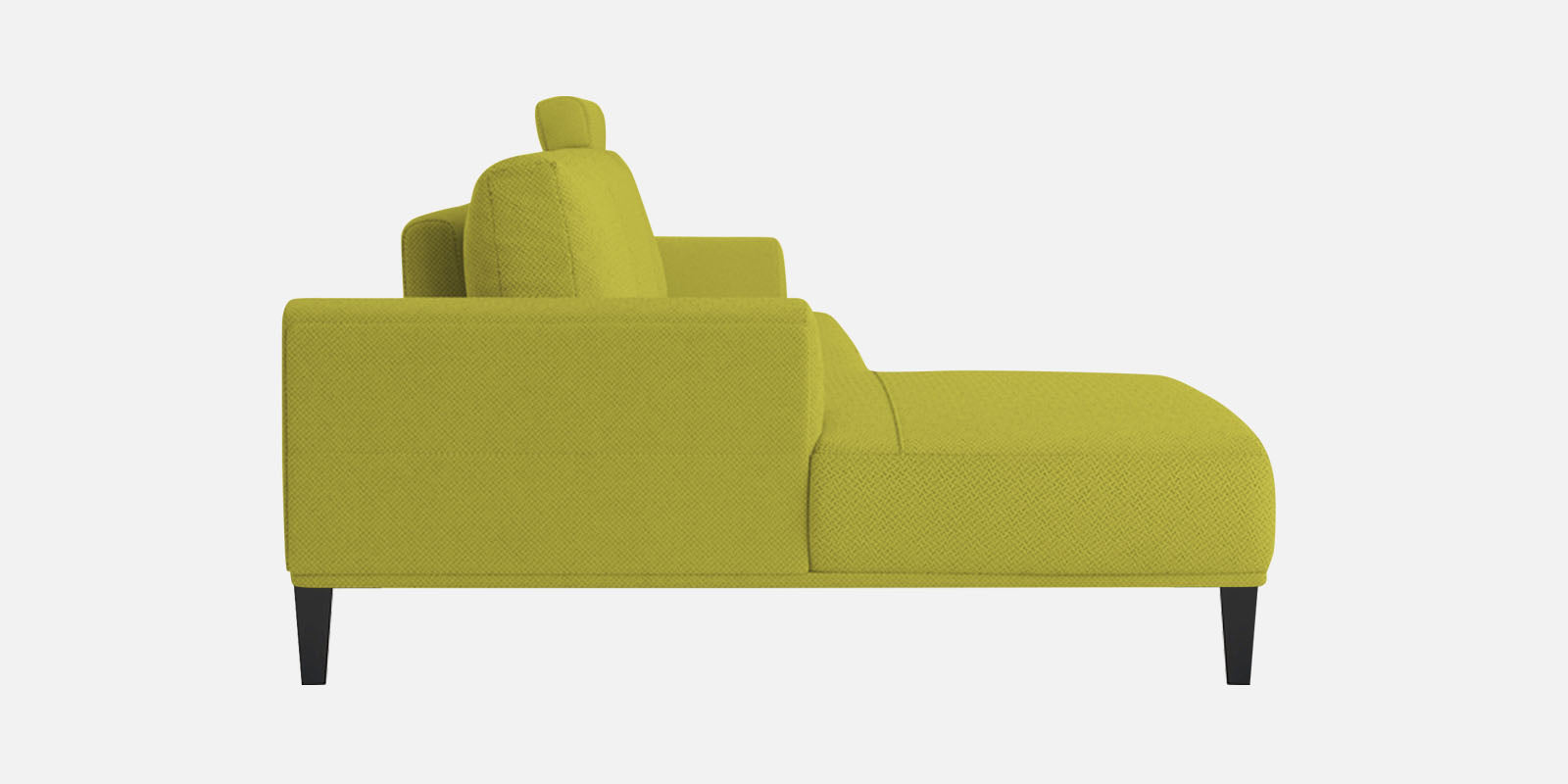 Como Fabric LHS Sectional Sofa (3+Lounger) In Parrot Green Colour - Febonic Living