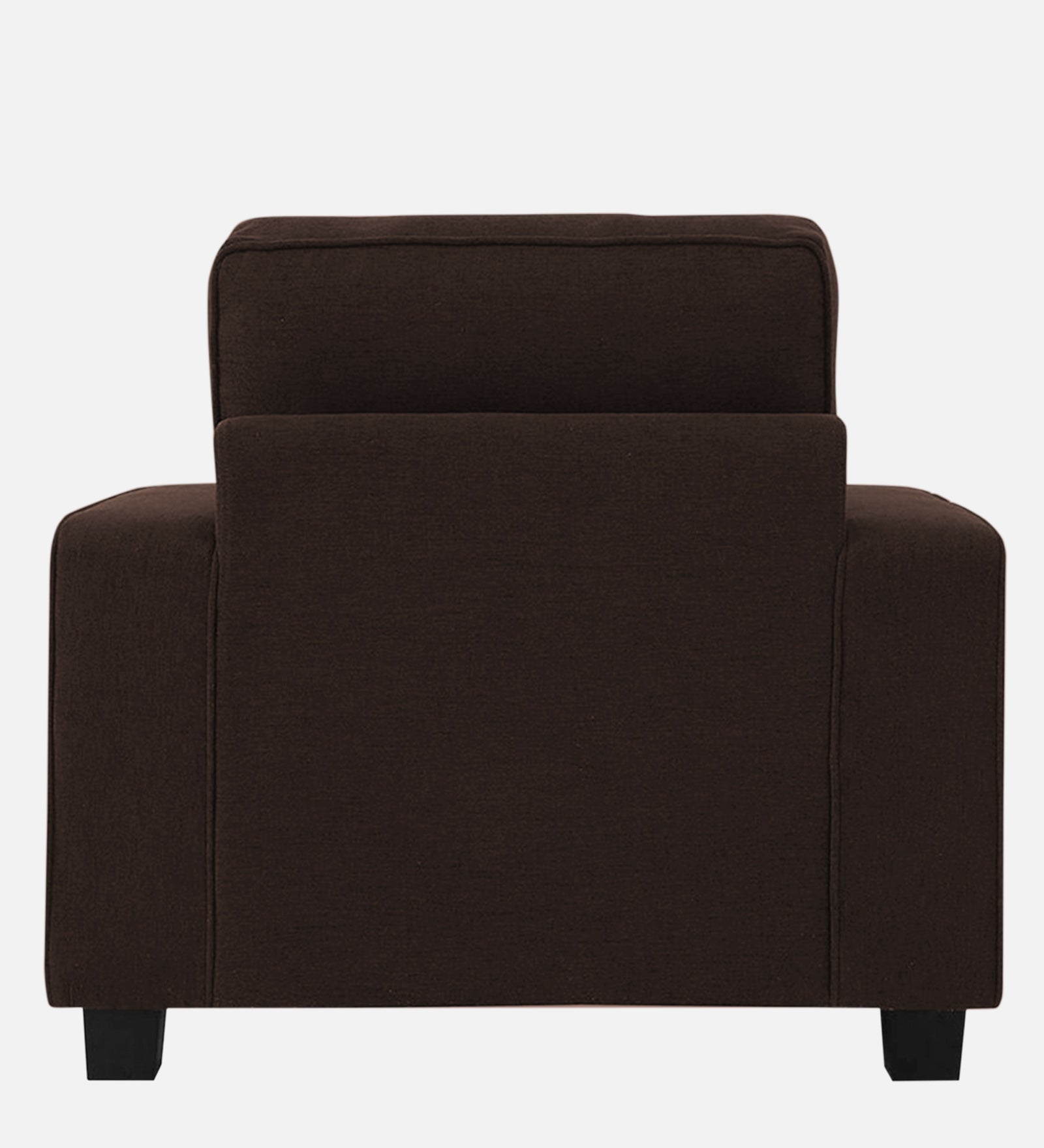 Ladybug Fabric 1 Seater Sofa In Coffee Brown Colour - Febonic Living