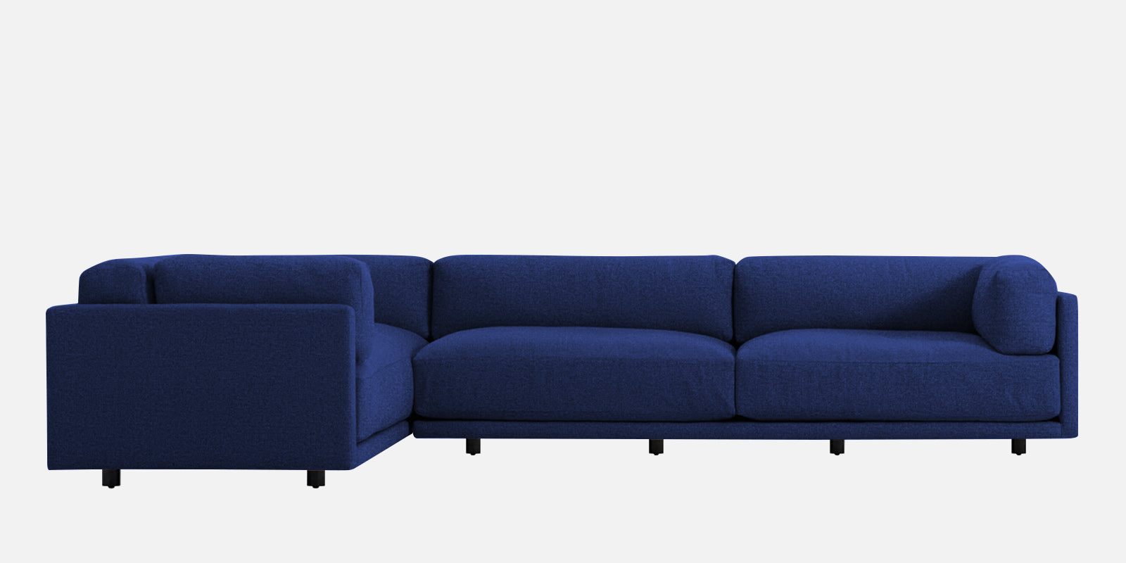 Nixon Fabric 6 Seater RHS Corner Sofa In Royal Blue Colour - Febonic Living