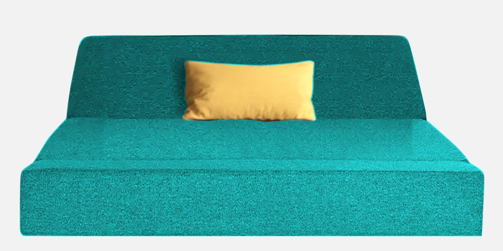 Fleepy Fabric 2 Seater Foldable Sofa Cum Bed In Sea Green Colour - Febonic Living