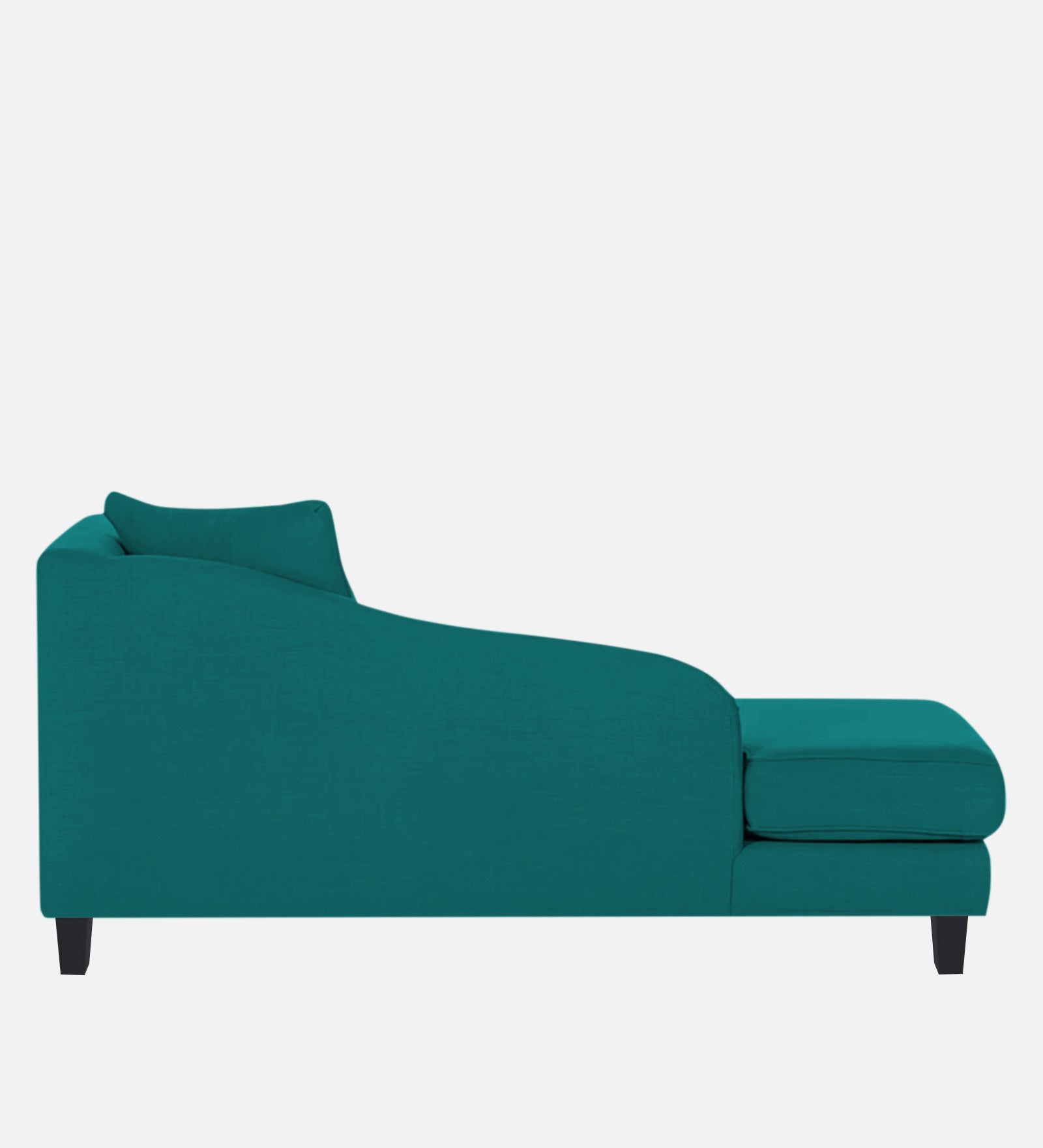 Louis Fabric RHS Chaise Lounger In Sea Green Colour - Febonic Living