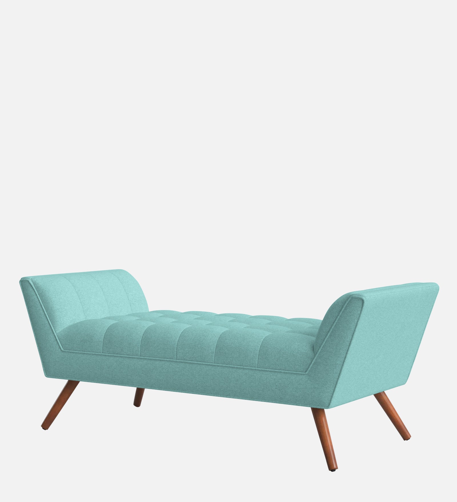 Cartes Velvet Bench In Barmunda Aqua Colour - Febonic Living