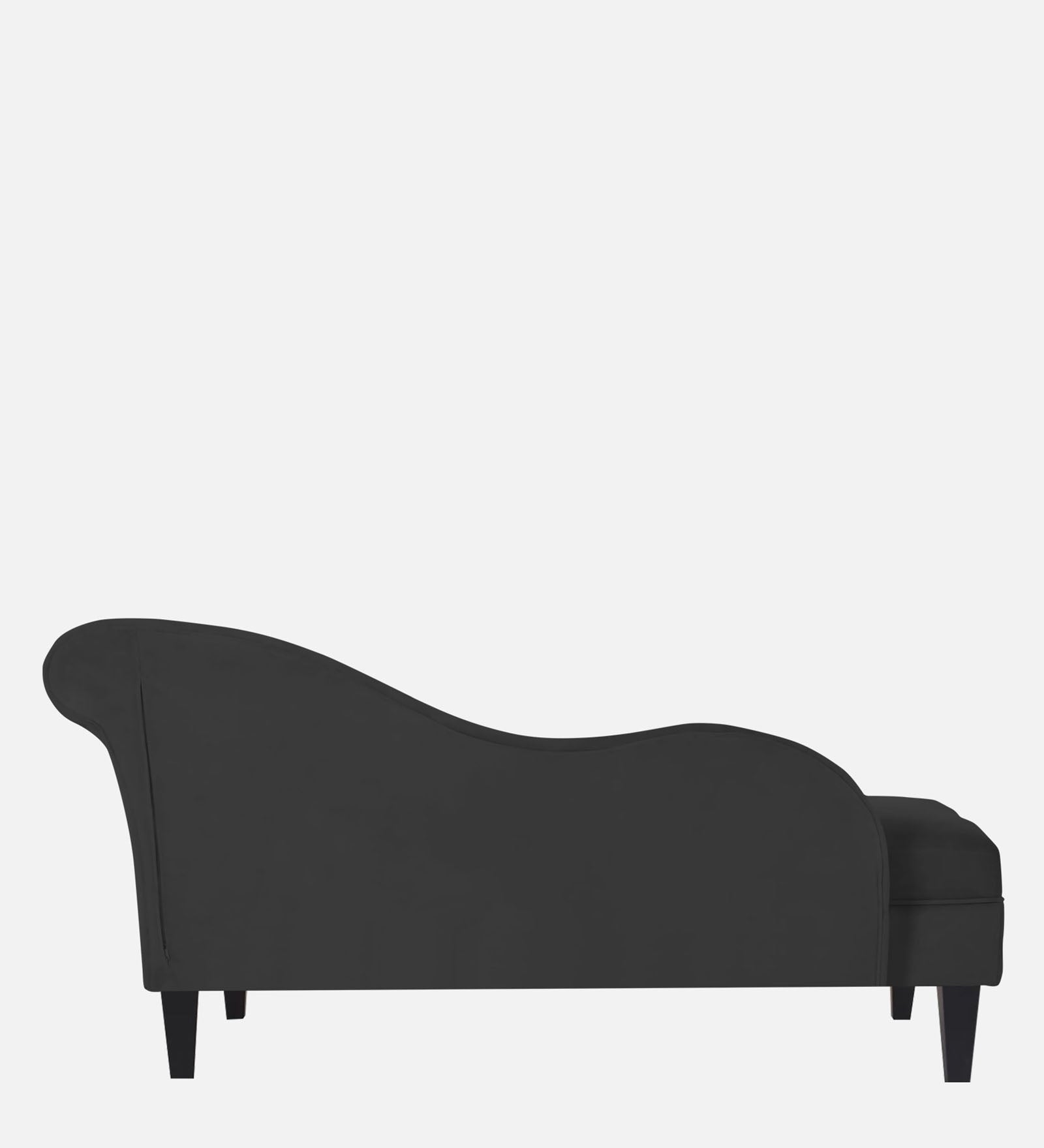 Rana Velvet RHS Chaise Lounger In Hory Grey Colour - Febonic Living
