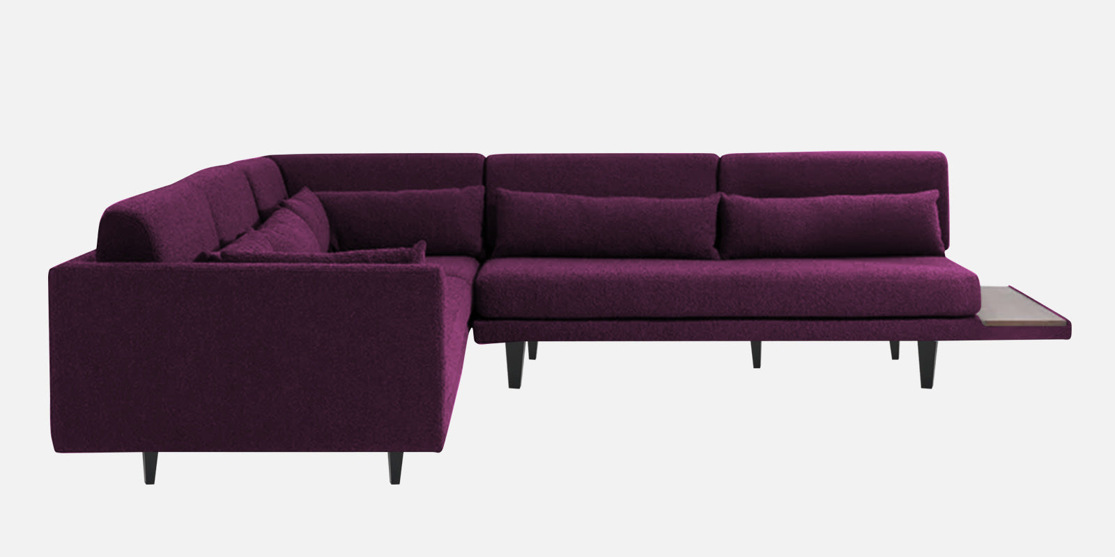 Malta Fabric 6 Seater LHS Corner Sofa In Greek Purple Colour - Febonic Living
