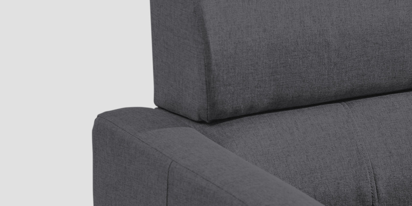 Devo Fabric 3 Seater Sofa In Maba Grey Colour - Febonic Living